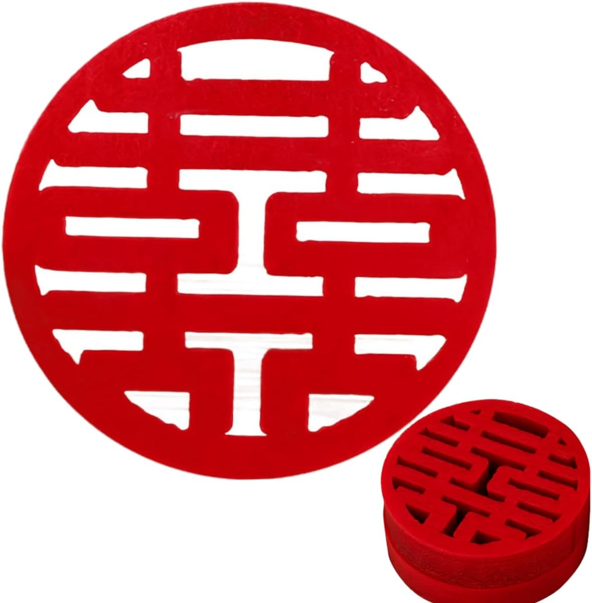 Hannafires 30PCS Traditional round Mini Double Happiness Wedding Decorations - Chinese Style Room Decor, Great Gift Traditional Celebrations,Wedding Supplies. image number 2