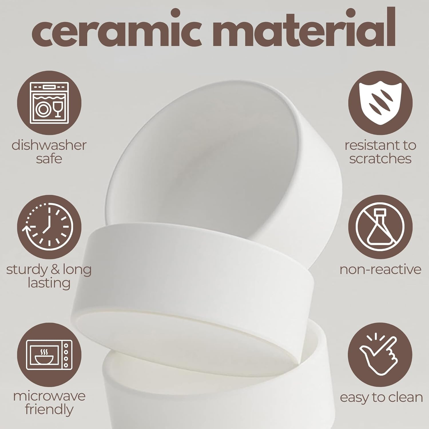 A4DOG Ceramic Dog Bowls with Stand - Elevated Dog Water and Food Bowl Set 13.5Oz Cat & Dog Feeding Station Spill Proof Splash Proof Raised Pet Food Bowls for Dogs, Green/White No Mess Pet Feeder image number 2