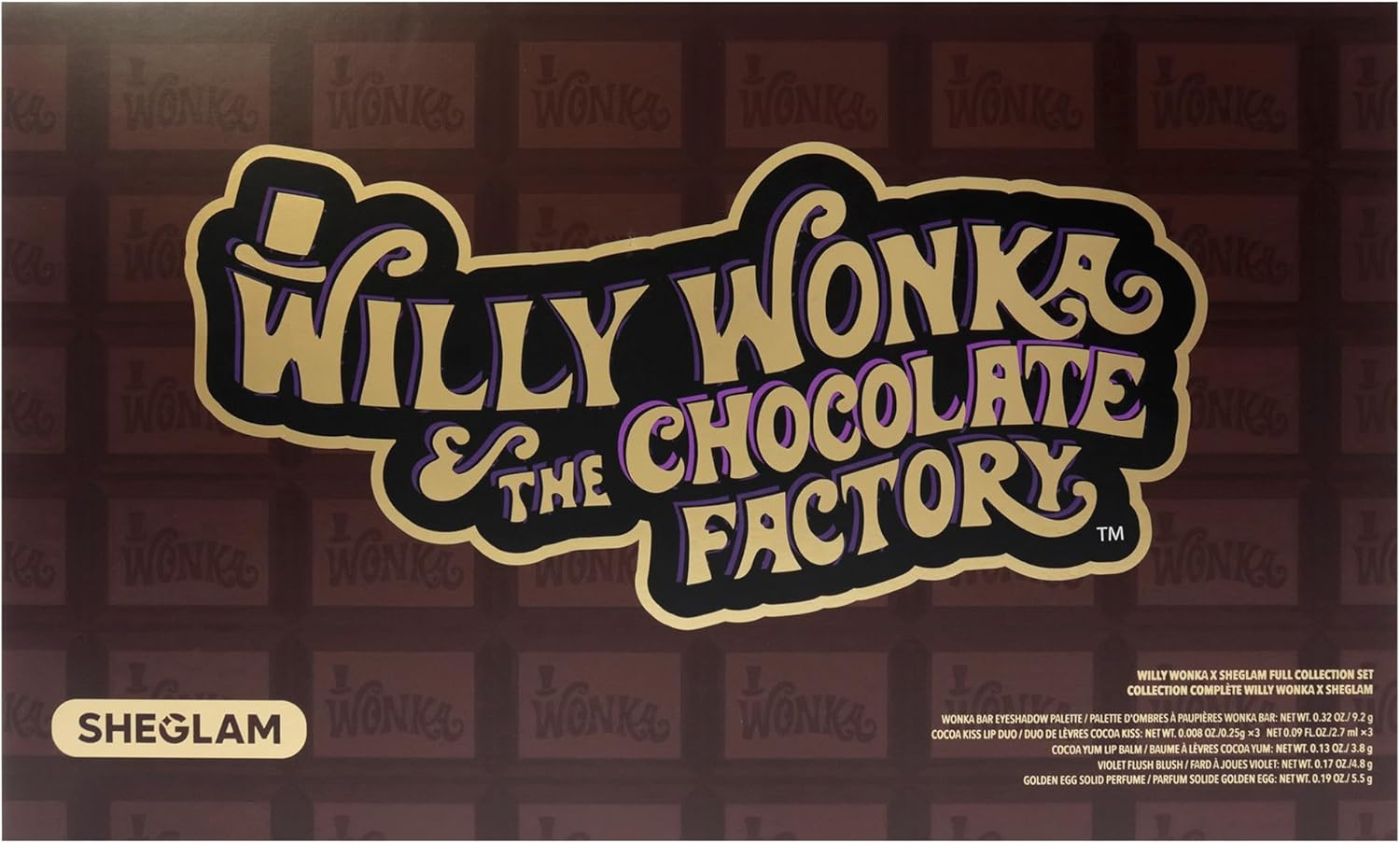 Willy Wonka Sheglam Full Collection Set - the Chocolate Factory by Sheglam for Women - 12 Pc Gift Set image number 2