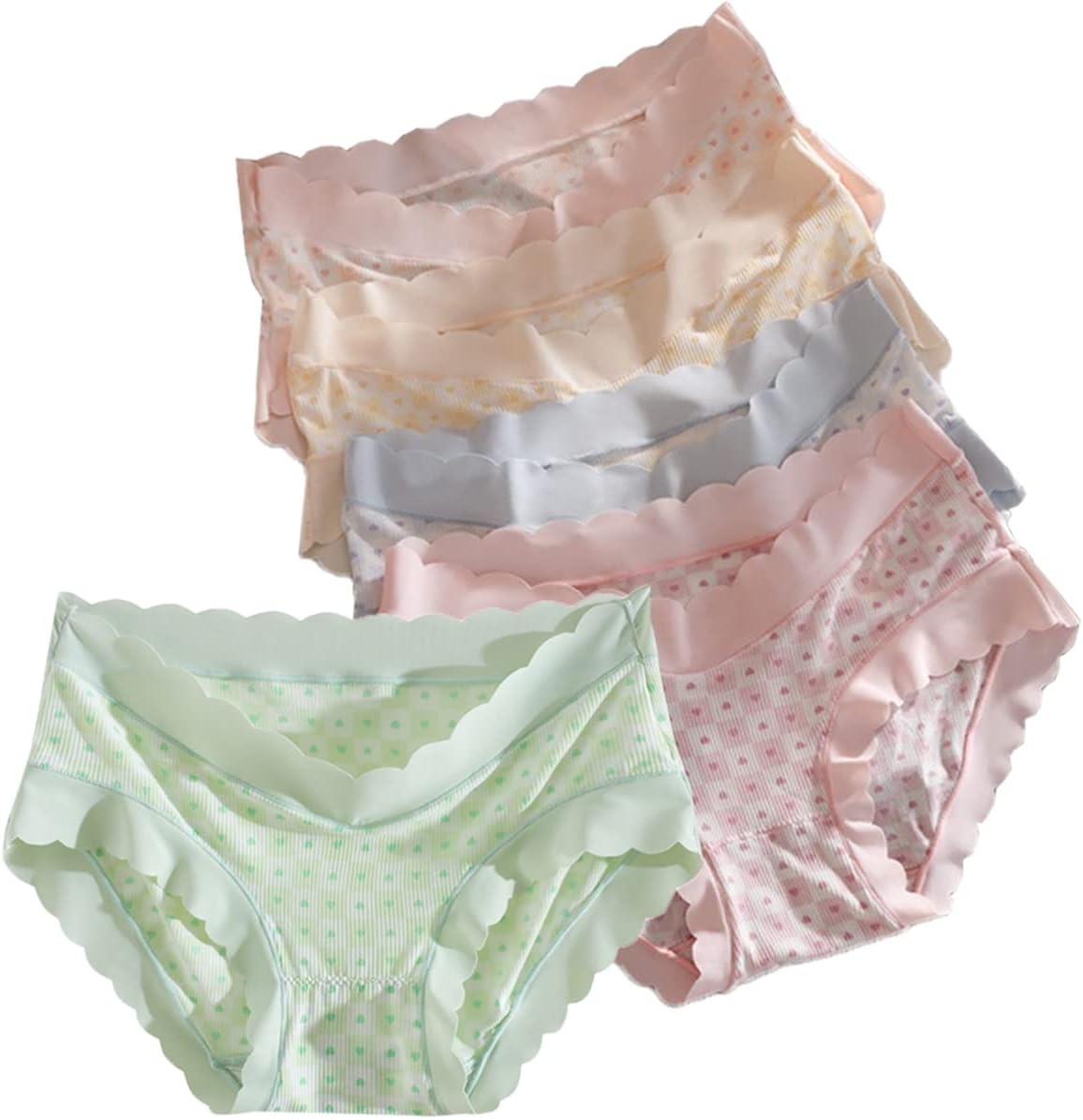 Underwear, 5 Pack Women under the Bump Knickers Underwear for Pregnant Women under Bump Pants Breathable Postpartum Briefs