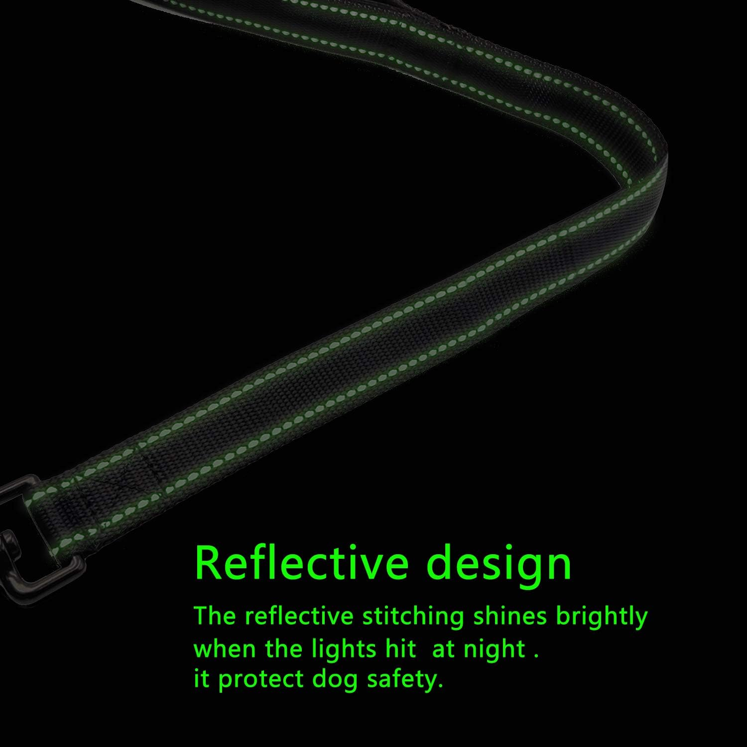 CHMETE Heavy Duty Dog Leash with Comfortable Padded Handle Reflective Training Dog Leashes for Medium Large Dogs up to 80Lbs (25&rdquo; Short Dog Leash) image number 6