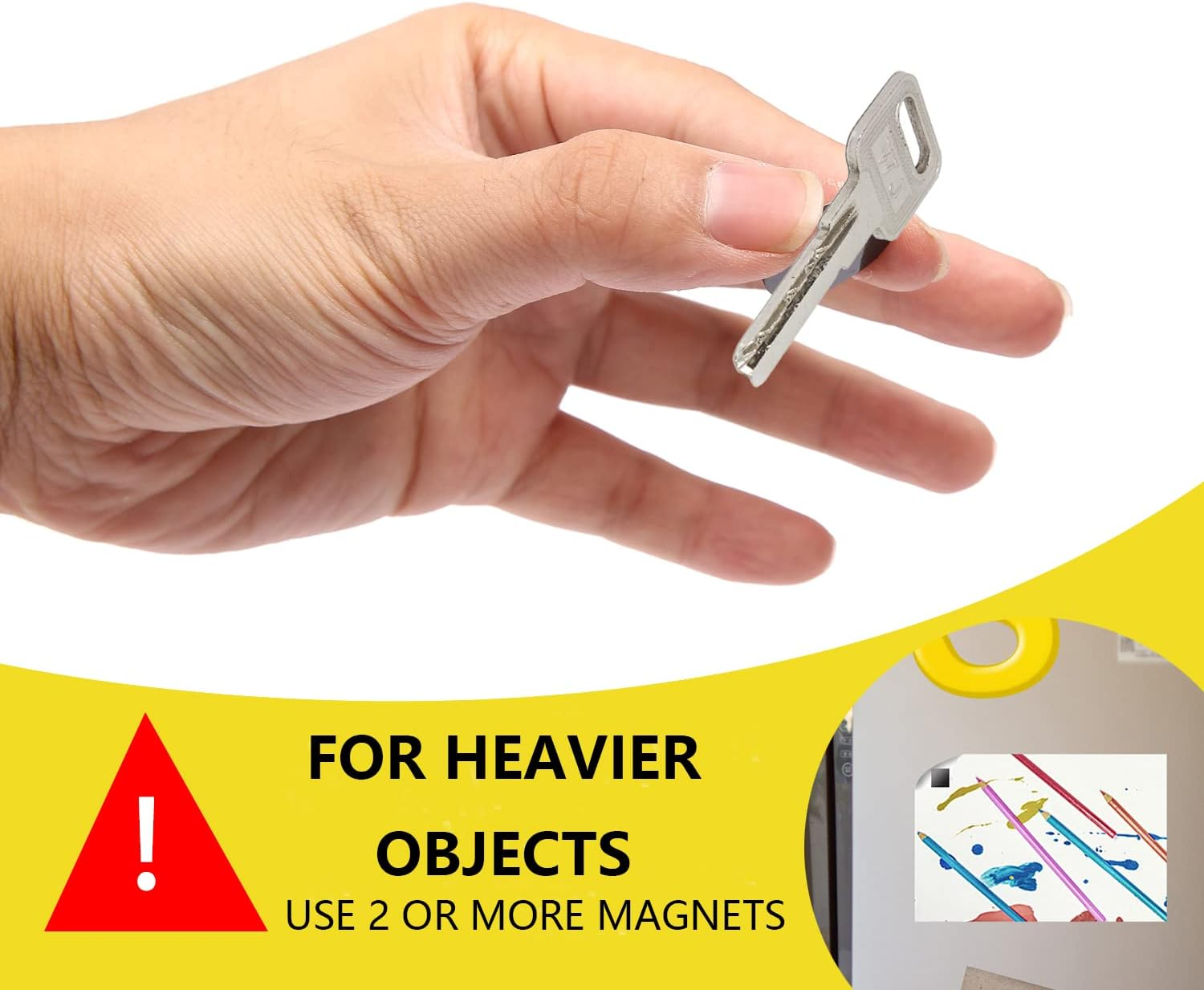 100Pcs Self Adhesive Magnets Dots for Crafts round Peel and Stick Magnets with Adhesive Backing Flexible Small Sticky Magnets for Classroom, DIY Projects, Office image number 2