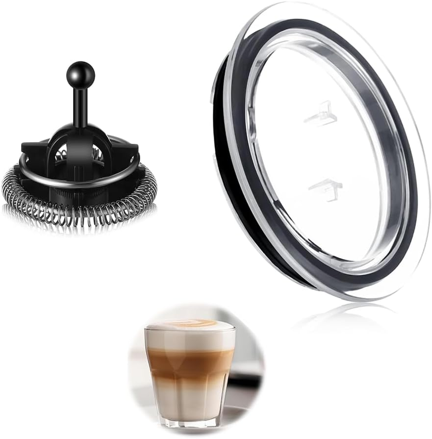 Whisk for Nespresso Aeroccino Milk Frother Replacement Set, Lid and Whisk, 2 Pieces image number 3