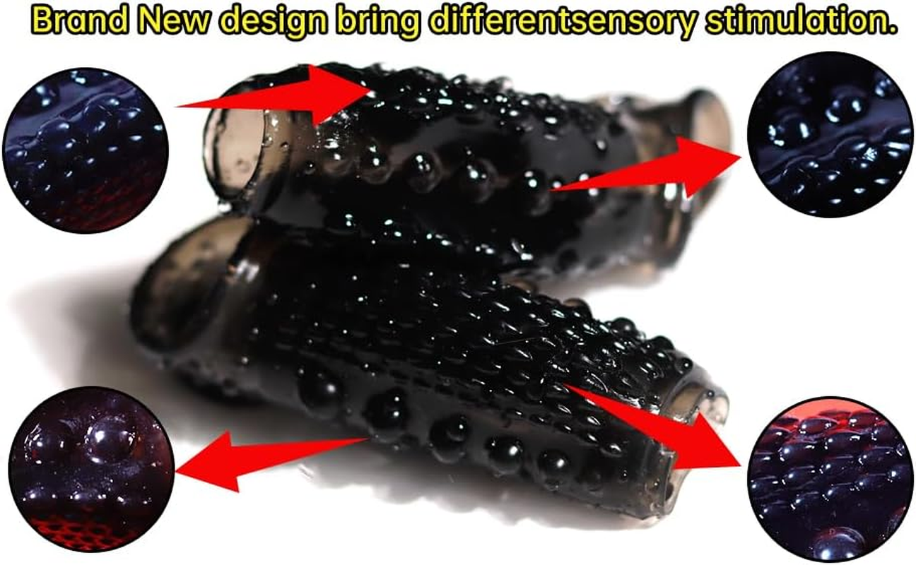 Penis Sleeve Sex Toy Cock Enlarger Condom Sheath Delay Ejaculation Toys,Sex Toys for Men,Cock Extender Sheath Men Cock Condom Male image number 1