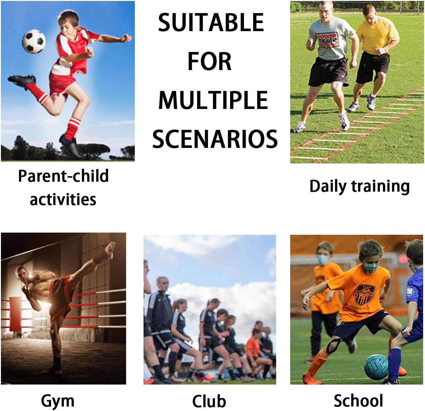 10PCS Flat Cones Spot Markers, Spot Floor Point Markers,Suitable for Agility Training,Football,Basketball,And Sports Training, anti Slip Training Markers image number 6