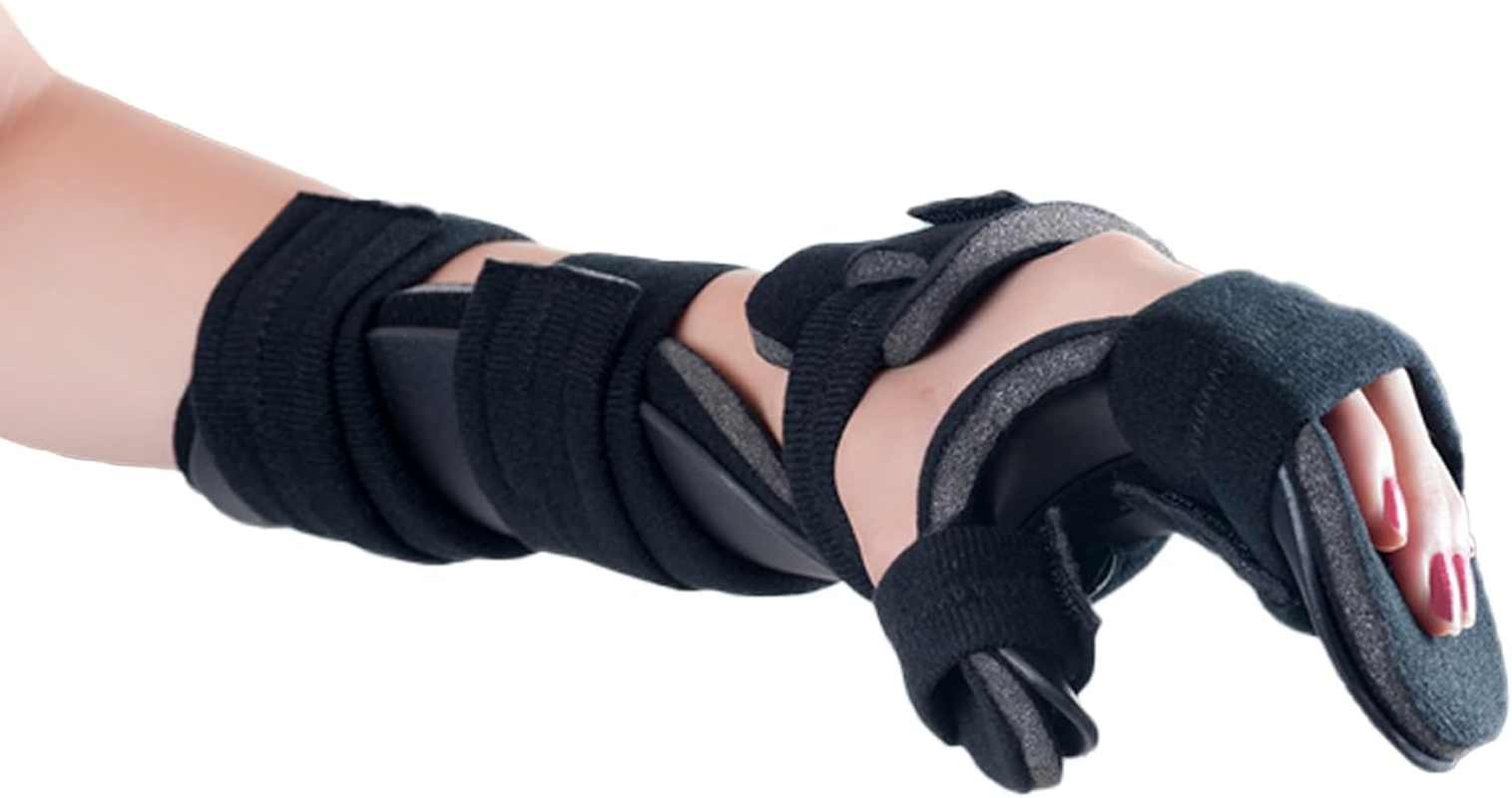 Resting Hand Splint Stroke Night Sleeping Hand Brace for Stroke Hemiplegia Patients Wrist Sprains Fractures Arthritis Tendonitis Carpal Tunnel Pain for Men and Women (Small-Right)