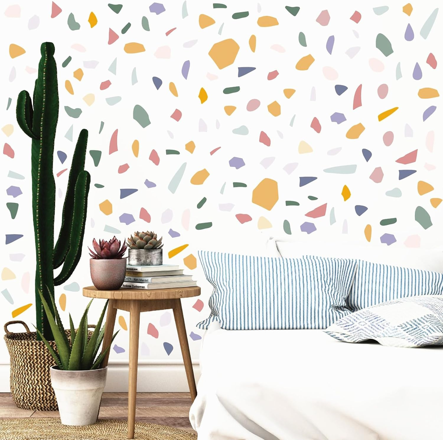 DIY Irregular Marble Wall Stickers, Water Proof and Removable Wall Art Stickers, Wall Murals for Living Room Bedroom Background, 10 Pieces PVC Wallpaper 30 * 22Cm.