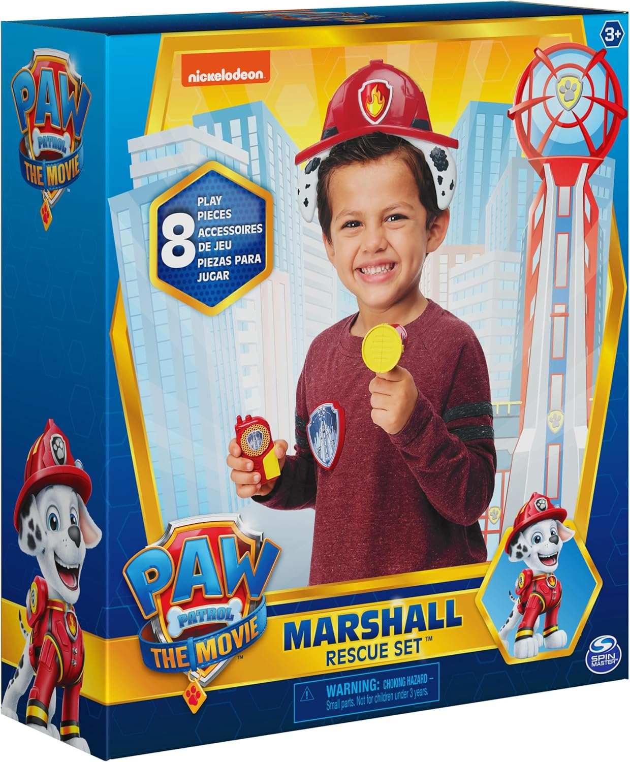 Paw Patrol, Marshall Movie Rescue 8-Piece Role Play Set for Pretend Play, Kids Toys for Ages 3 and Up image number 4