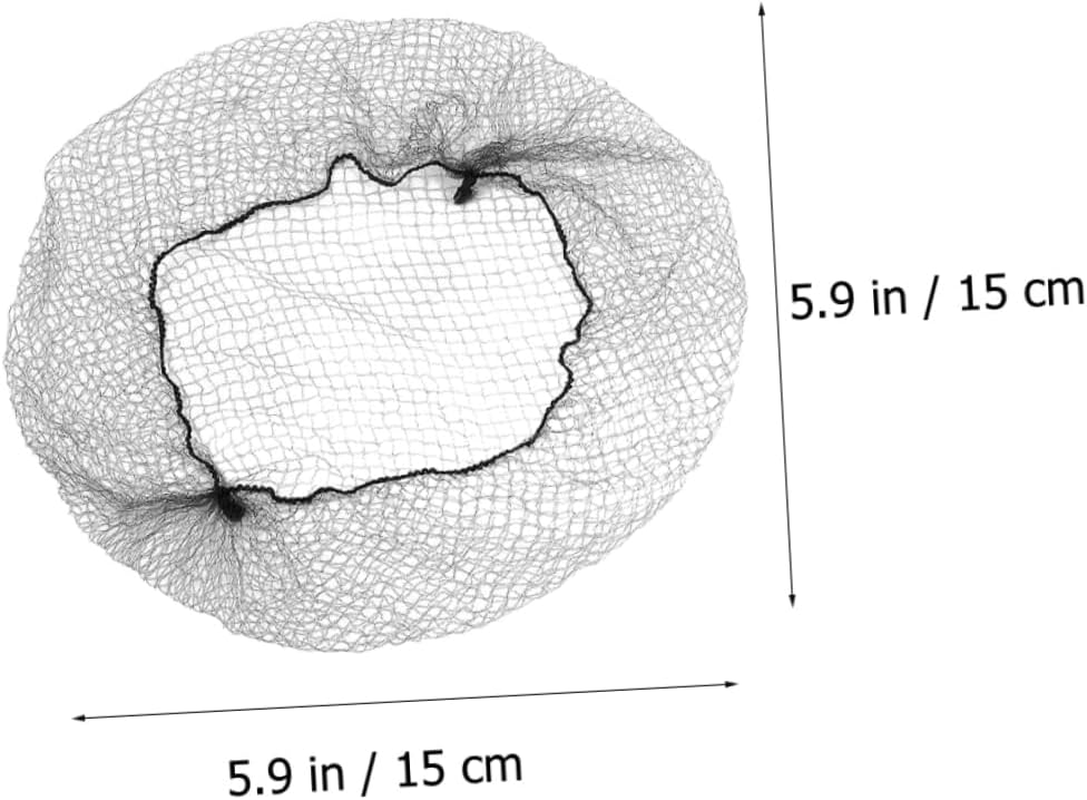 Mikinona 100Pcs Hair Net Bulk Jewelry Bulk Food Hair Nets for Women Invisible Wig S Invisible S Nylon Black Elastic Mesh Bun Bun Cover Dress-Up Accessories image number 5