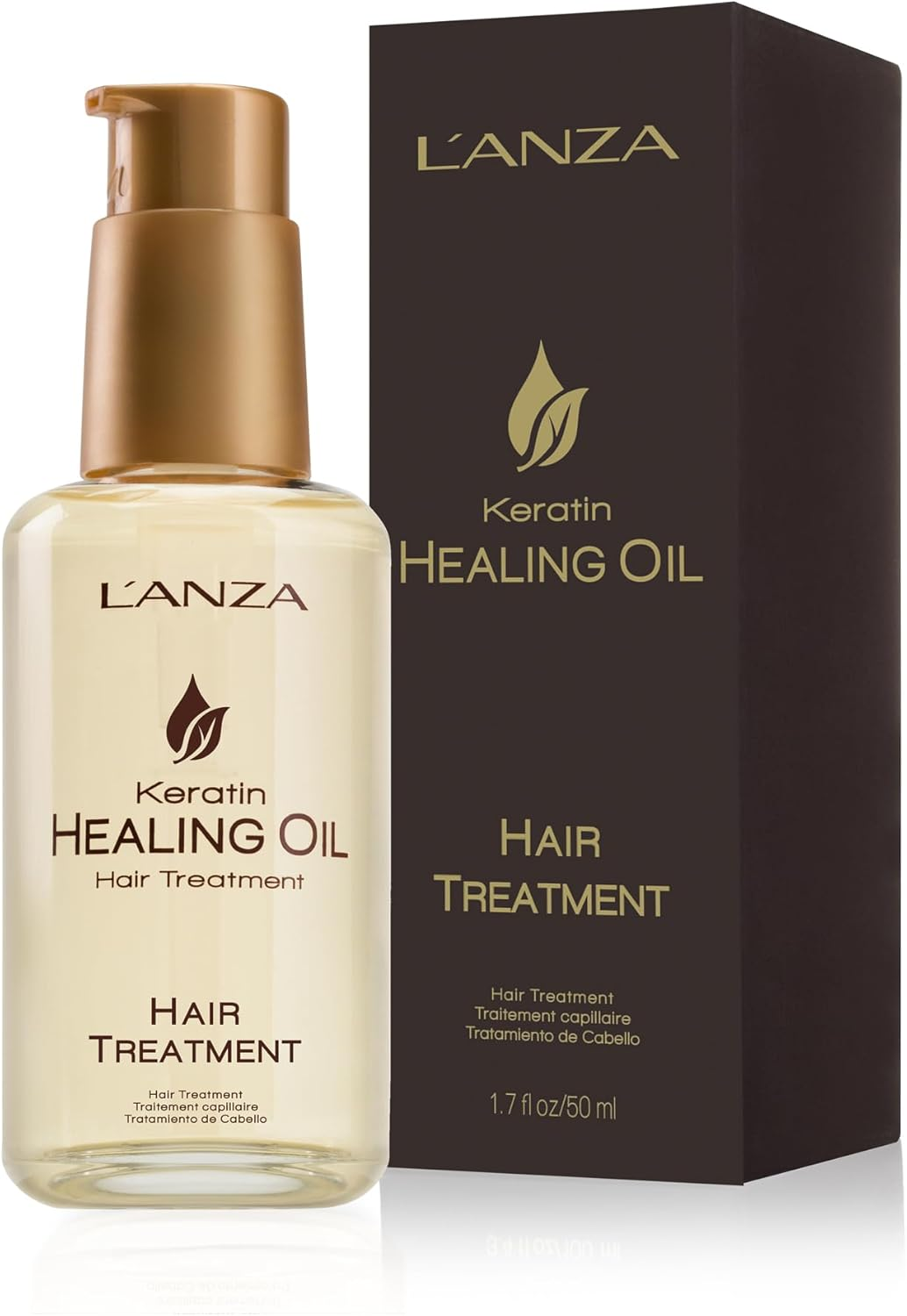 L'ANZA Keratin Healing Oil Treatment - Restores, Revives, and Nourishes Dry Damaged Hair & Scalp, with Restorative Phyto IV Complex, Protein, and UV Protection (50Ml) image number 6