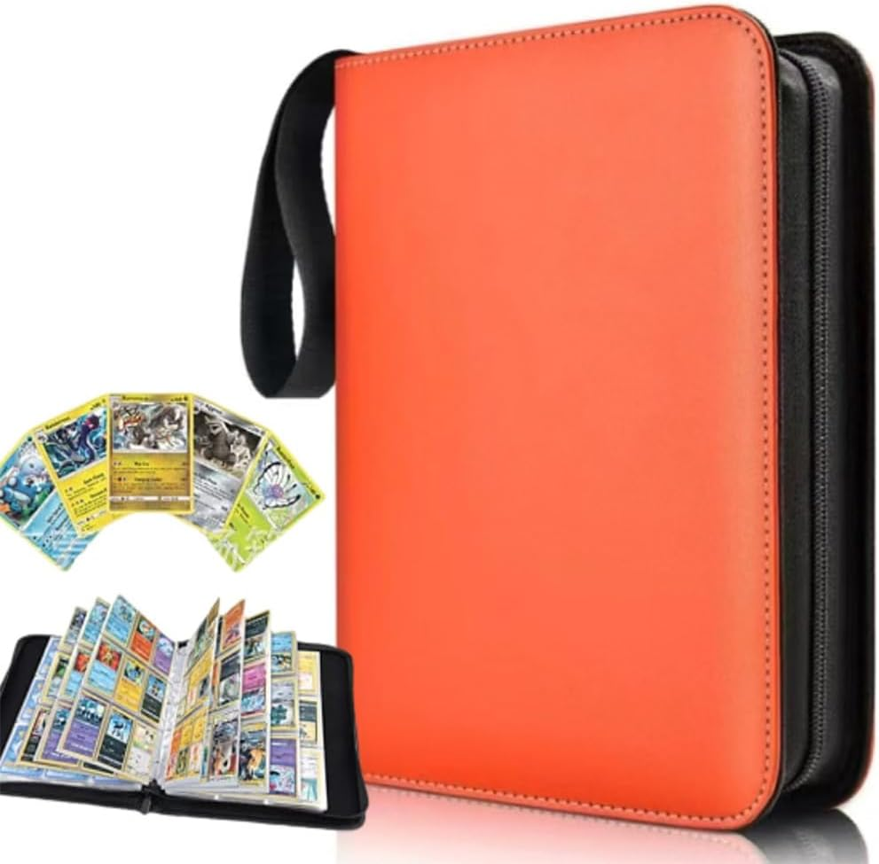 9 Pocket Card Binder, Premium Zip Trading Card Binder, Double Sided Pocket Collection Album, Cartoon Pu Game Collect Package,For Mtg, Tcg, Sports Cards image number 2