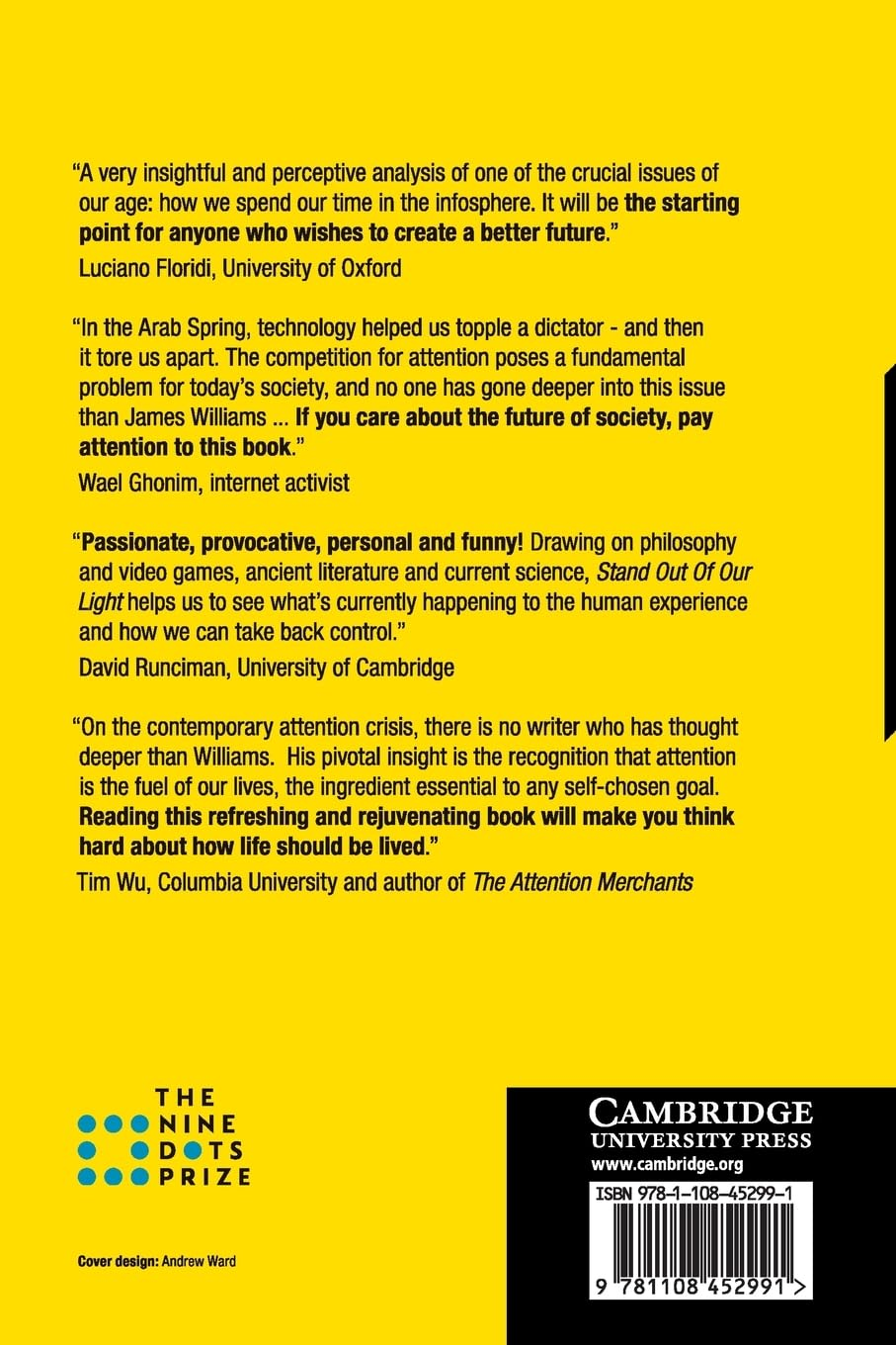 Cambridge Stand Out of Our Light : Freedom and Resistance in the Attention Economy Book - Paperback - 31 May 2018