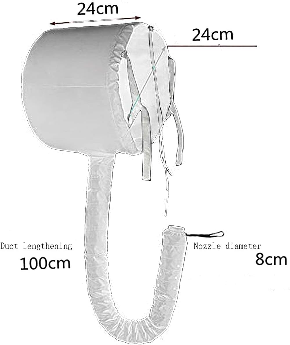 ZANZER Bonnet Hood Hair Dryer Attachment,Adjustable Portable Hooded Hair Dryer Bonnet Cap Hands Free for Hand Held Hair Dryer- Speeds up Drying Time at Home, Easy to Use for Styling,Deep Conditioning (Silver) image number 4