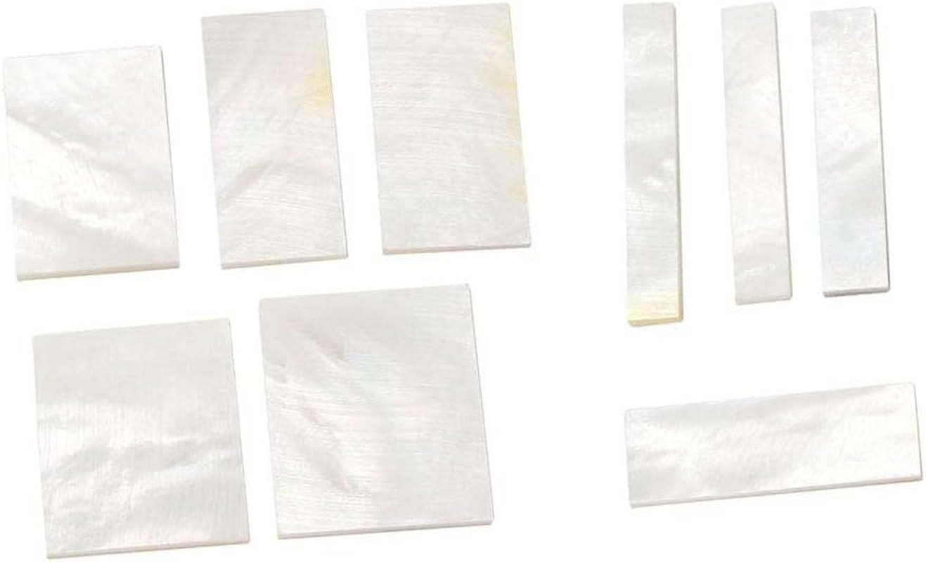 9 Pieces Inlay White Shell DIY for Guitar Luthier Tool Parts Supplies image number 1