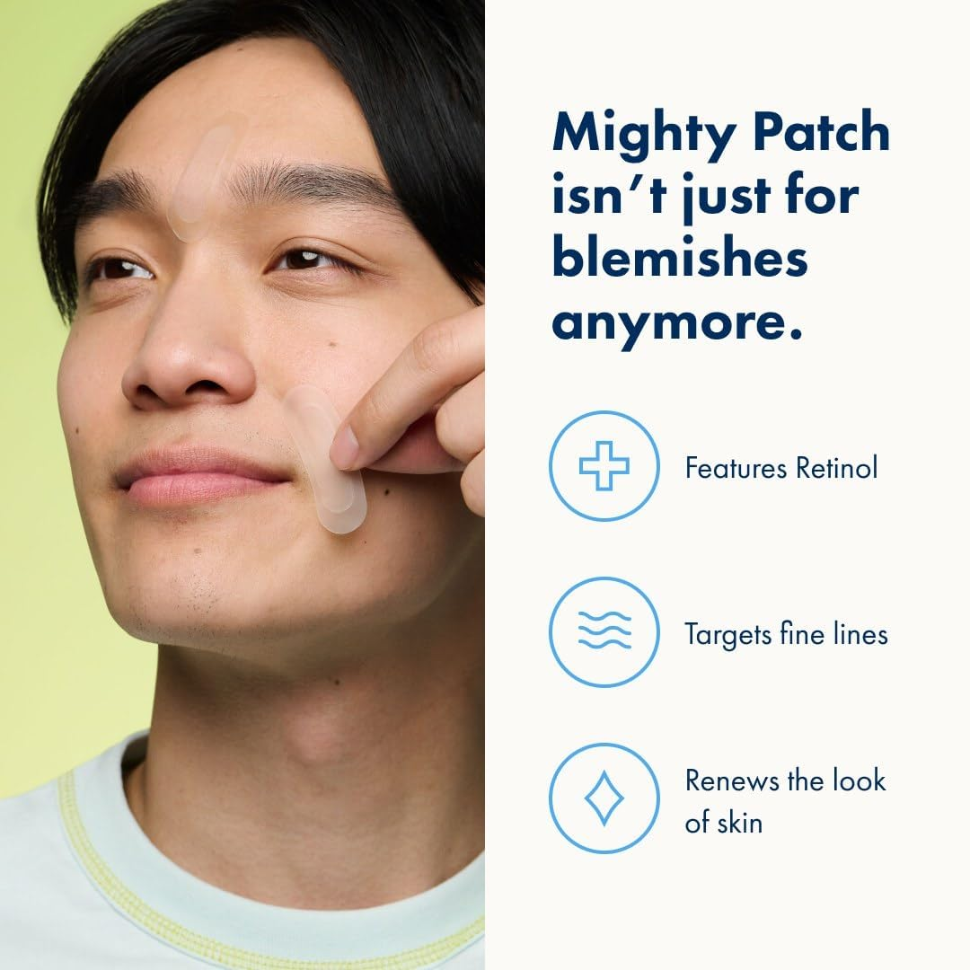 Hero Cosmetics Mighty Patch&trade; for Fine Lines Patches - Featuring Retinol and 1,390 Dissolving Micropoint&trade; Points to Help Renew the Look of Skin (6 Count) image number 5