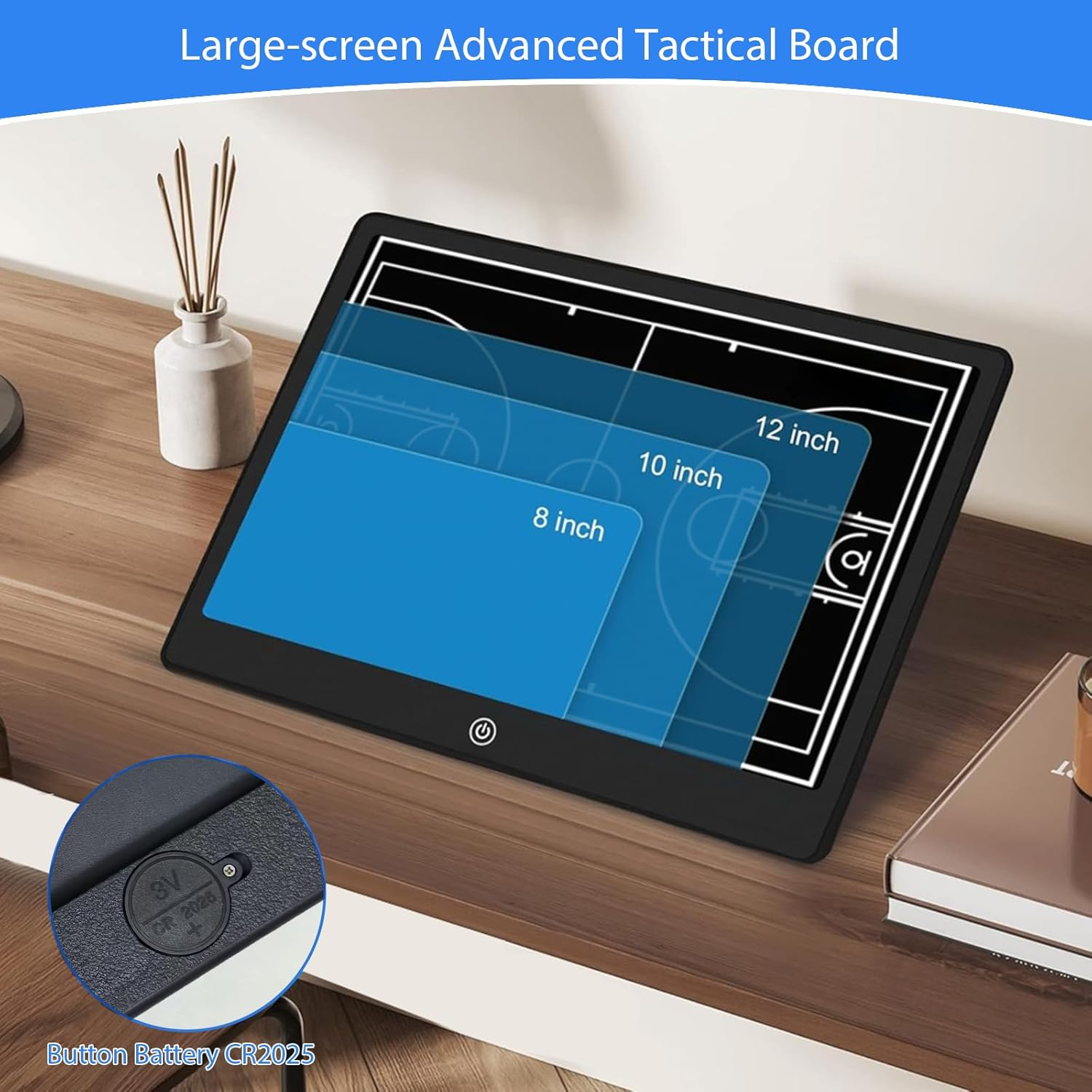 Electronic 16 Inch Basketball Coaching Boards, Portable Erasable Pro Strategy Board for Training Teaching Competition Command,Tactical Drawing Tablet Coach Gifts image number 4