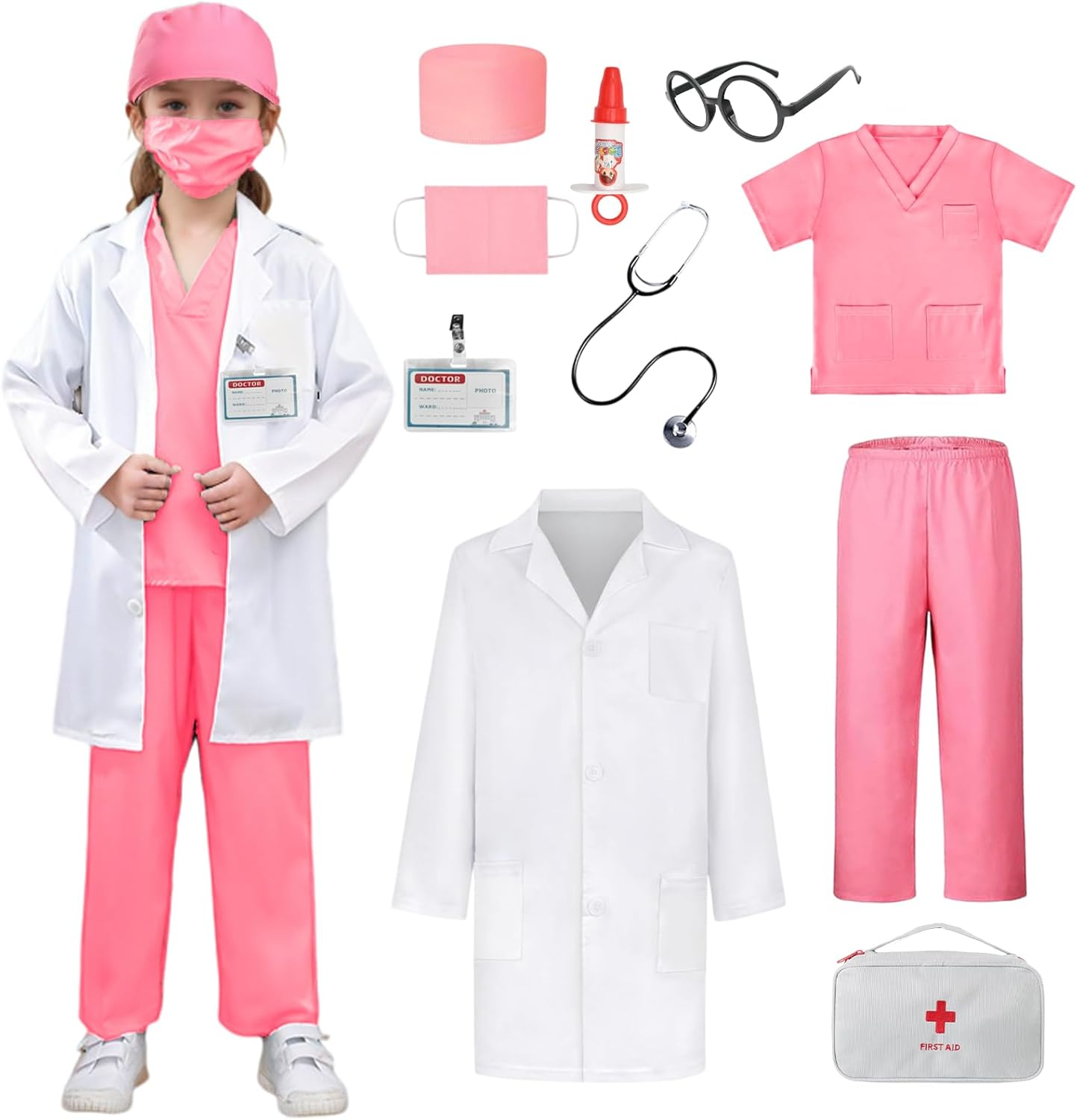Doctor Costume for Kids, Doctor Accessories Carnival Party Cosplay