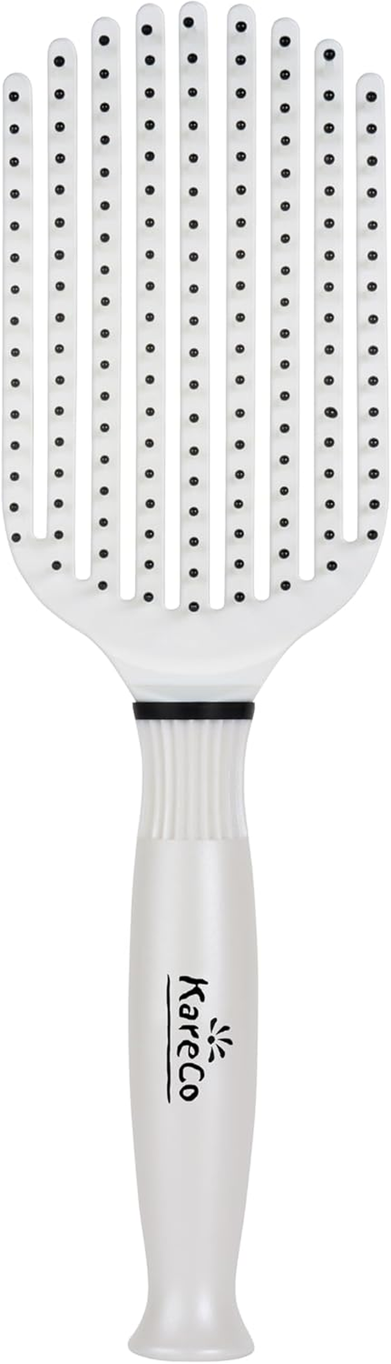 Kareco Tangle Buster Brush, Detangler for All Hair Types, Pearl Color