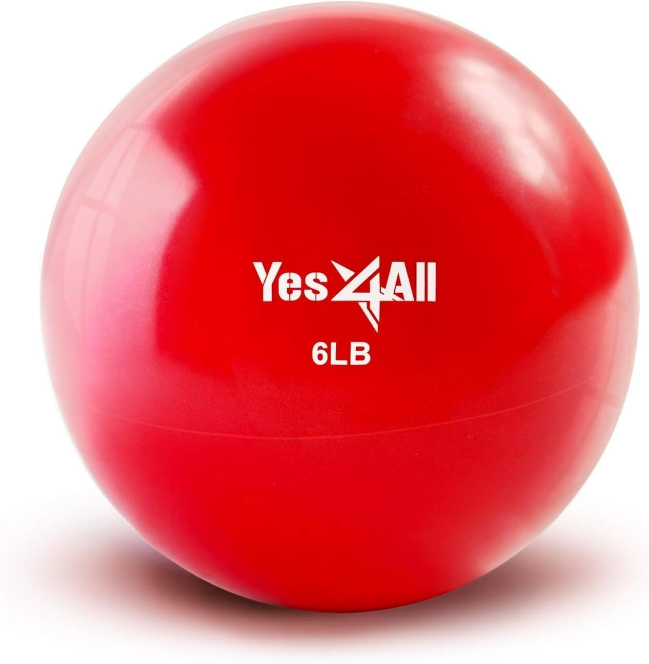 Yes4All Toning Ball, Soft Weighted Medicine Balls for Exercise and Pilates, Yoga, and Fitness, Perfect for Balance, Flexibility, Available 1Kgs to 5Kgs with Multi Colors Available image number 4