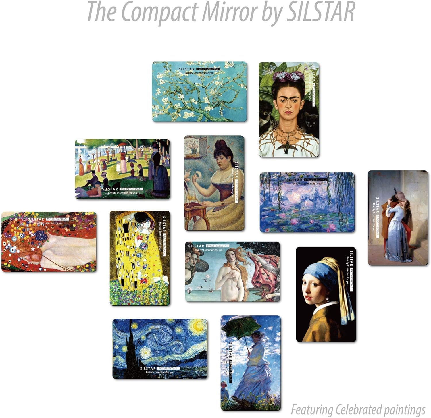 SILSTAR PROFESSIONAL Compact Card Mirror, Unbreakable Acrylic Makeup Mirror (Van Gogh_Sunflowers_Neue Pinakothek) 153 image number 5