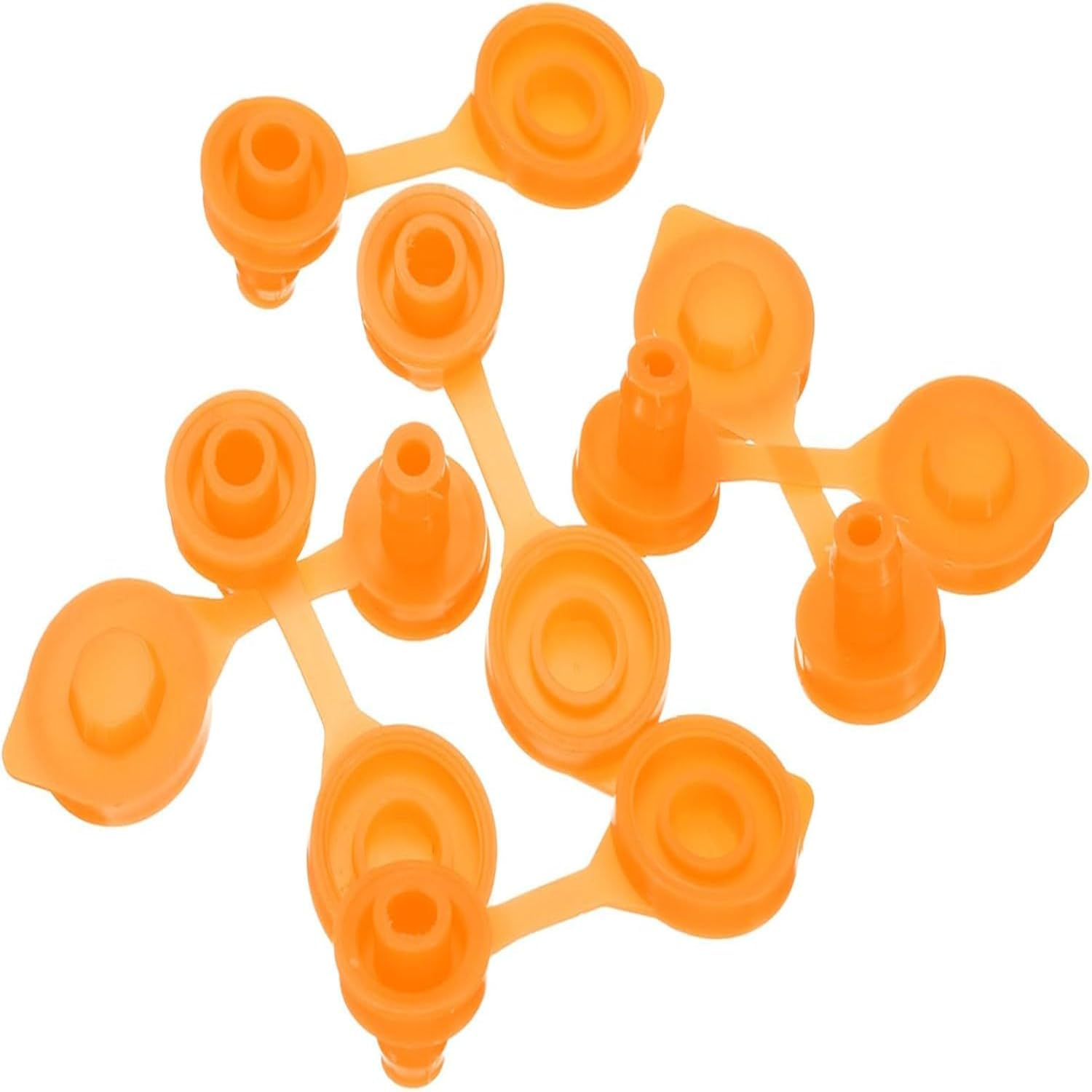 10 Pack Small Universal Can Vent Cap Yellow Fuel Gas Can Jug Vents Gas Can Vent Caps Replacement Vent for Gas Can Compatible with Chilton Briggs Rotopax Gott Anchor Plastic Gas Can Vent Caps