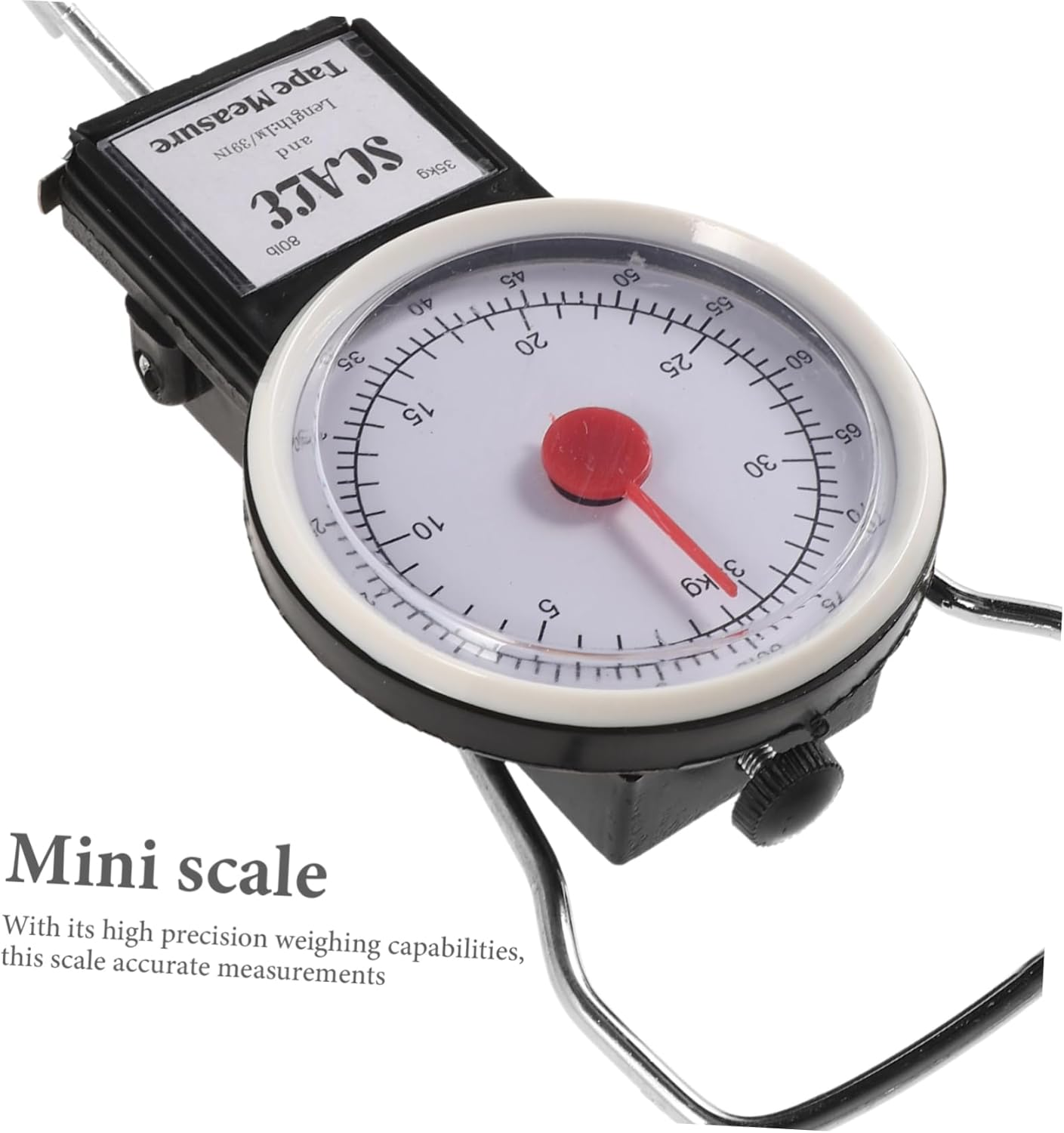 DECOMELODY Portable Luggage Scale Spring Scale for Travel Fish Hook for Checking Luggage Weight at Home Airport