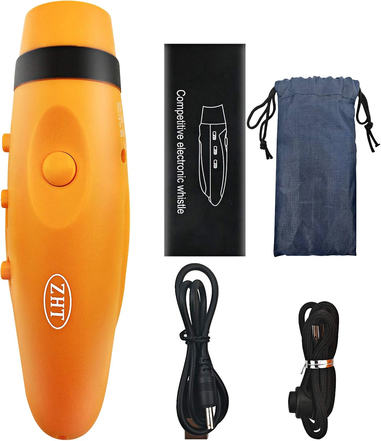 ZHT Electronic Whistles for Referees with USB Charging, 3 Tone High Volume Emergency Whistle for Referee Coaches Teacher, Outdoor Camping Hiking Boating Safety Whistles with Lanyard