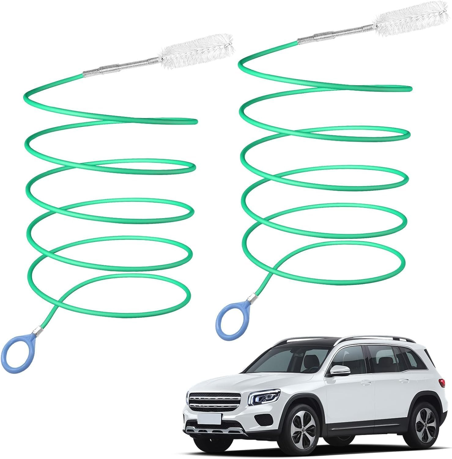 Auto Sunroof Drain Cleaning Tool, 2Pcs Car Pipe Cleaning Brushes, Flexible Tube Cleaning Brush, Slim Drain Dredging Tool image number 3