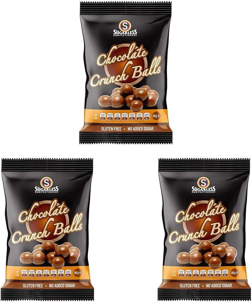 Sugarless Confectionery Chocolate Crunch Balls 70 G image number 2