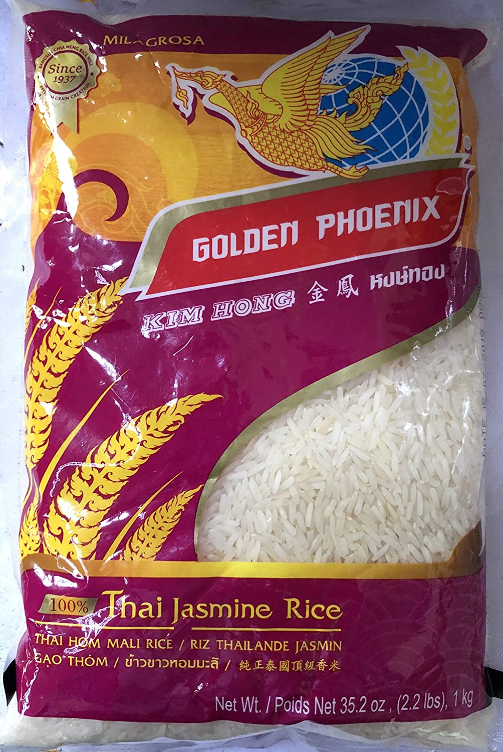 Golden Phoenix Jasmine Rice, 5 Kg