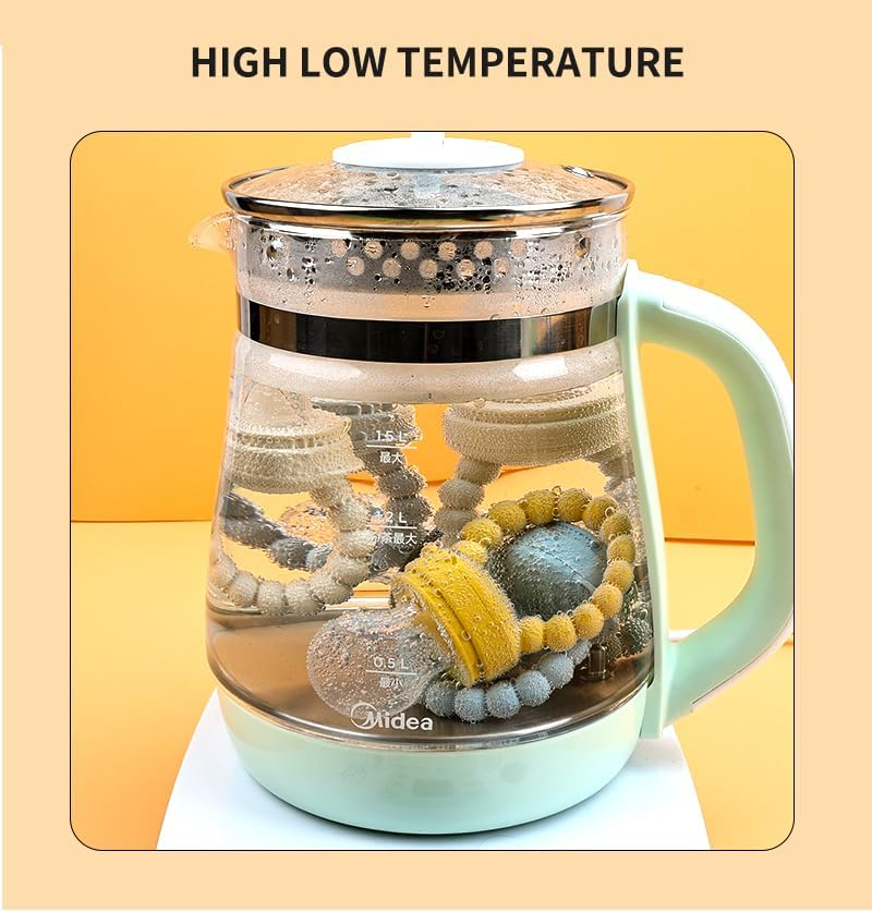 Baby Silicone Teething Mitten Set, 4-Pack with Food Feeder and Freezer Tray, BPA Free, Pink/Blue/Yellow (Bl) - Blue image number 5