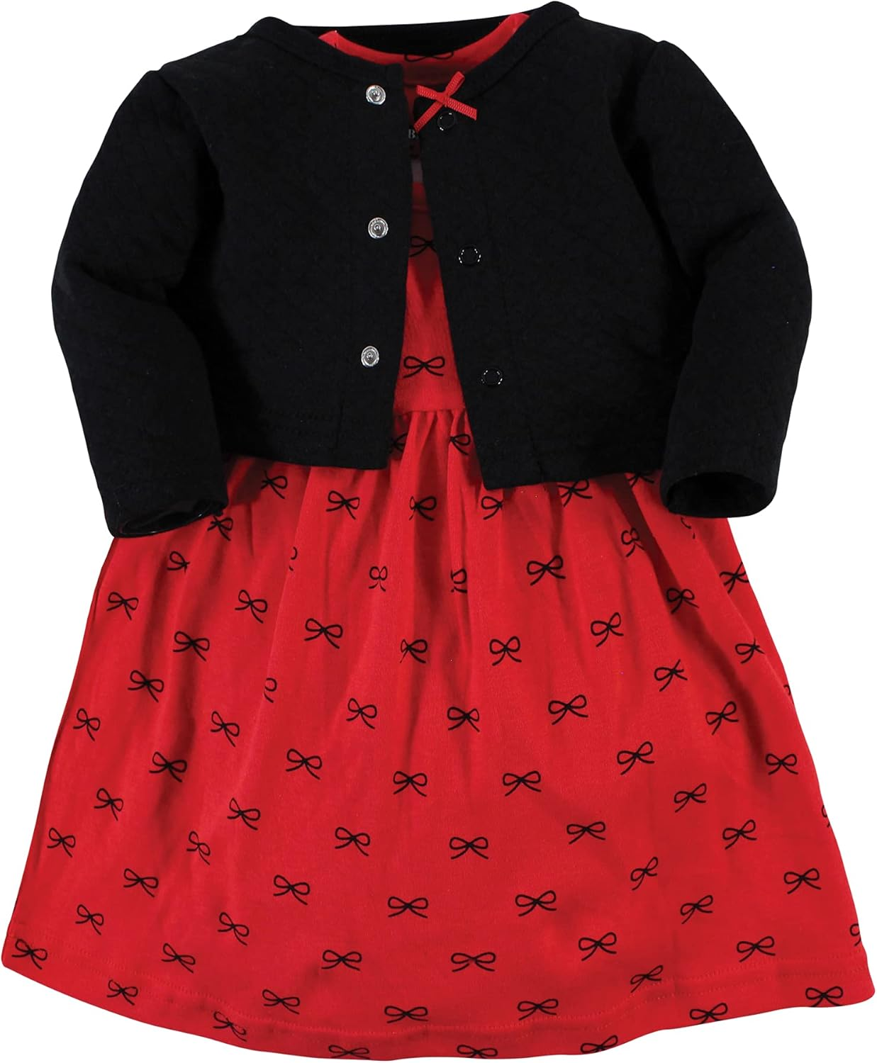 Hudson Baby Girls' One Size Quilted Cardigan and Dress image number 4