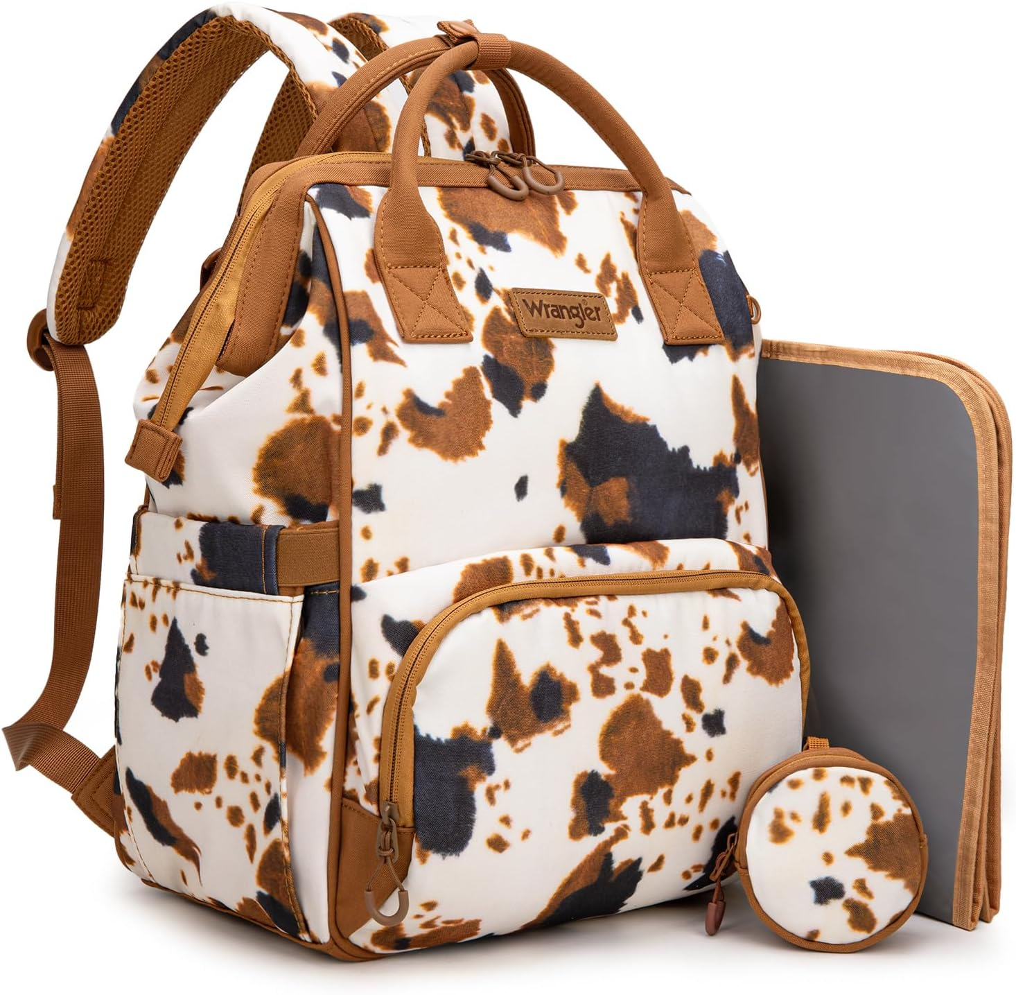 Montana West X Wrangler Aztec Backpack for Women Casual Daypack Travel Bags with Side Bottle Pockets