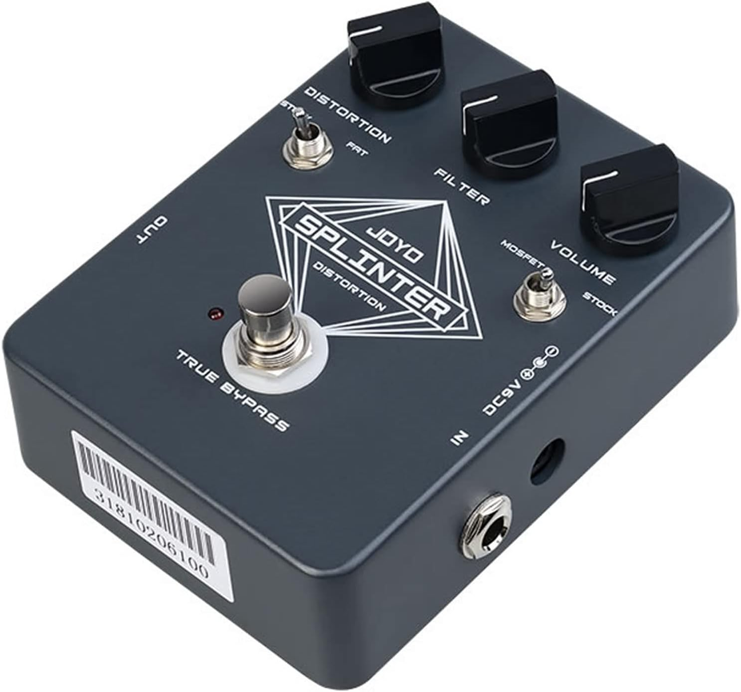 Joyo JF-21 Splinter Classic Distortion Guitar Effects Pedal RAT Style True Bypas