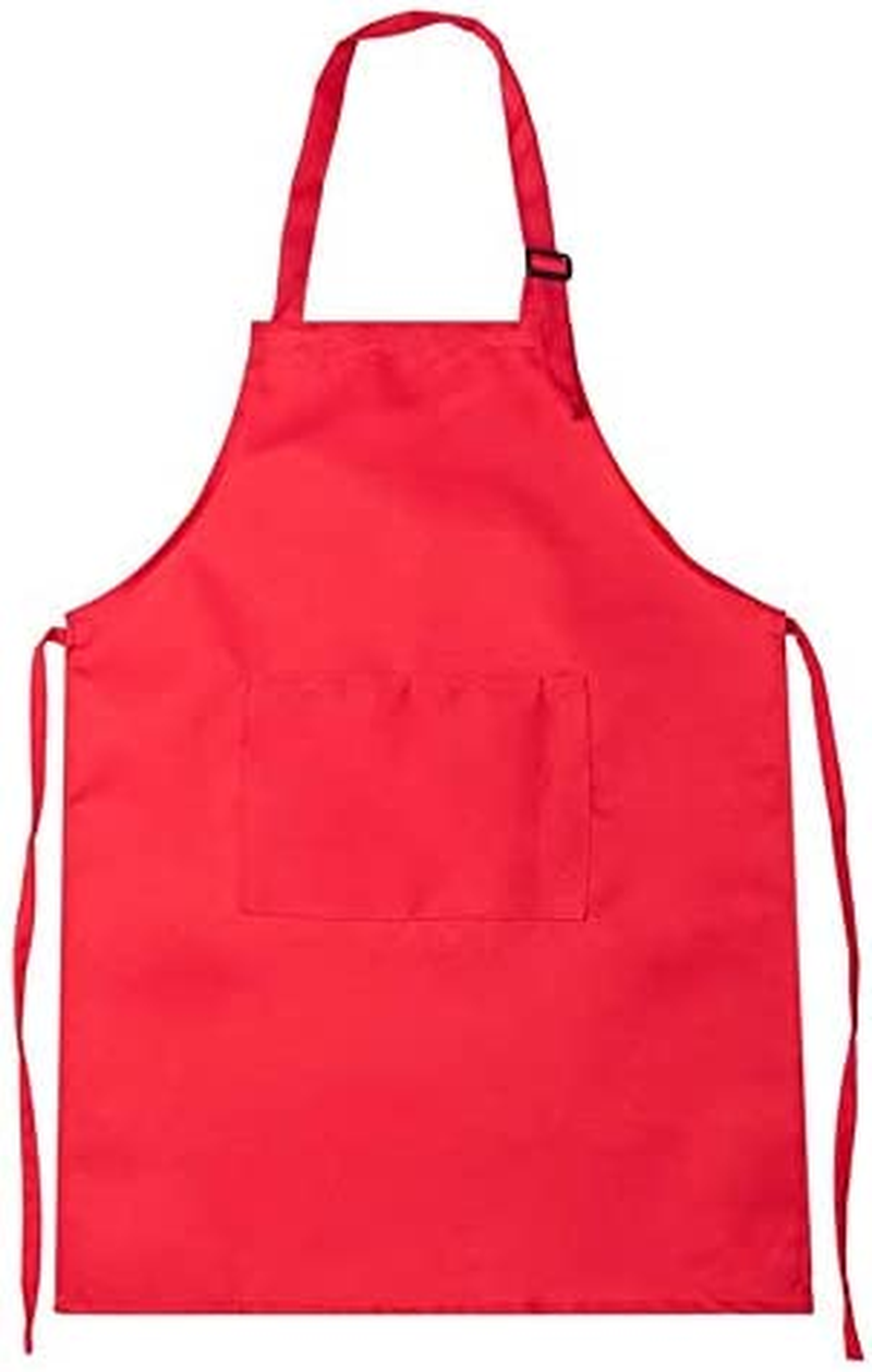 4 Children'S Apron and Chef Hat Sets, Adjustable, with 2-Pocket Kitchen Apron image number 5