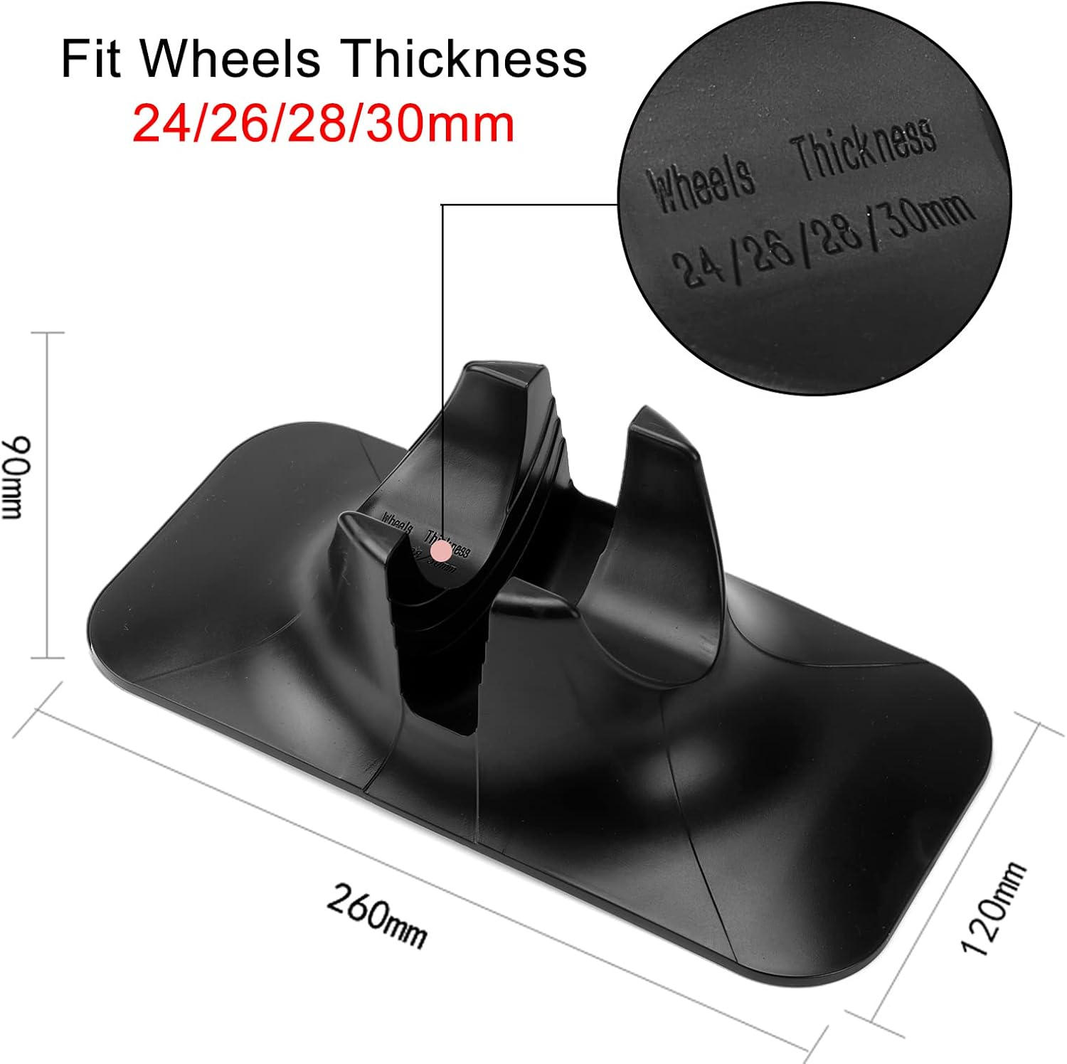 Limit Universal Scooter Stand Parking Scooter Stand Holder Fit Major Scooters and Kick Scooters for Diameter 95-150Mm Thickness 24-30Mm Wheels Organize Multiple Scooters Upright and Stable