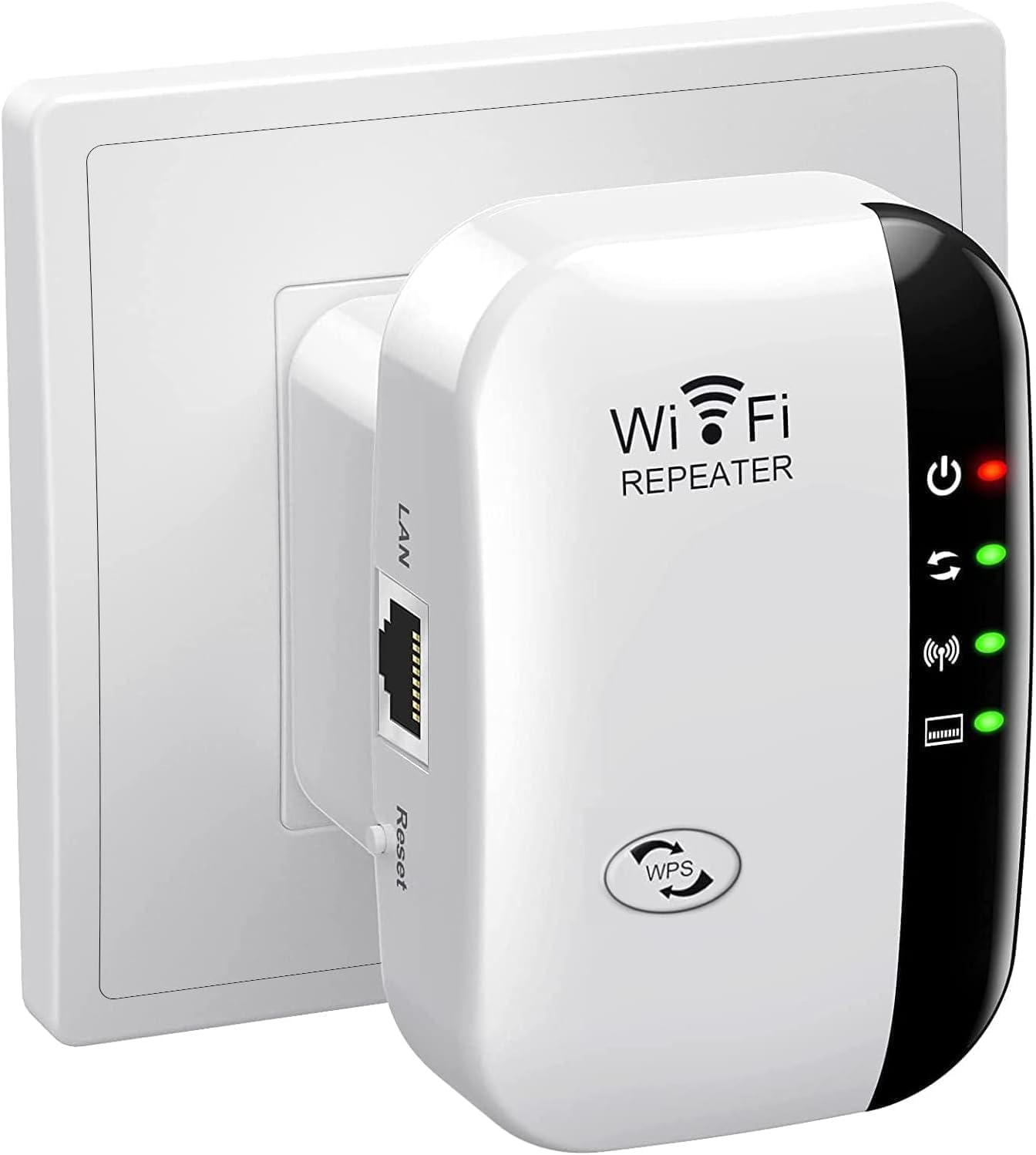 Wifi Range Extender - Signal Booster up to 5000Sq.Ft and 50+ Devices, Wireless Internet Repeater, Long Range Amplifier with Ethernet Port, 1-Key Setup, Access Point, Alexa Compatible image number 2
