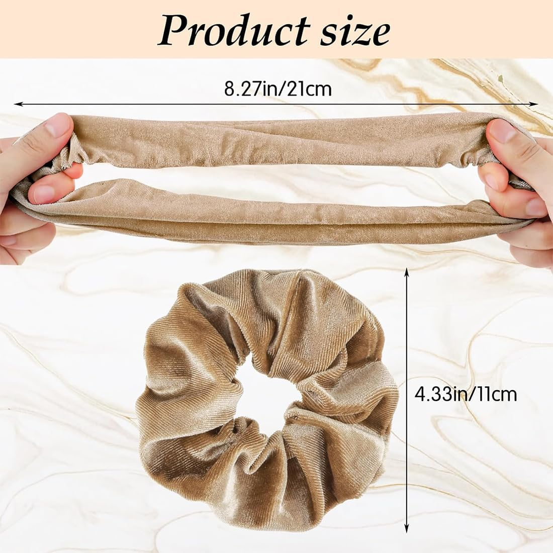 WERIGONI Pack of 3 Women'S Hair Bobbles with Zip, Elastic Hair Bobbles with Hidden Zip Pocket, Secret Compartment image number 1