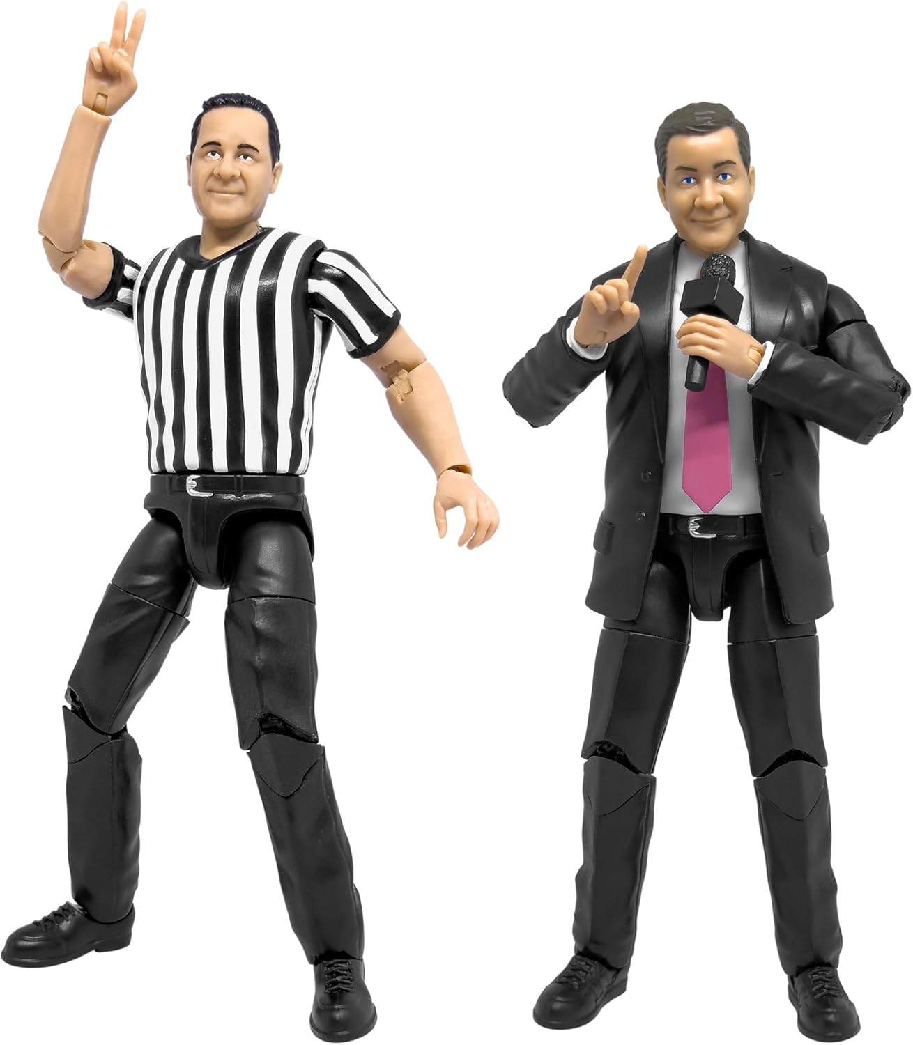 Special Deal: Talking Referee & Ring Announcer Wrestling Figures