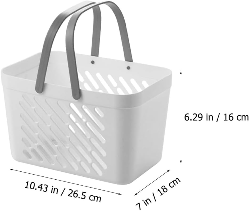 LABRIMP Plastic Storage Basket Small Plastic Bin for Home Organization and Storage White image number 3