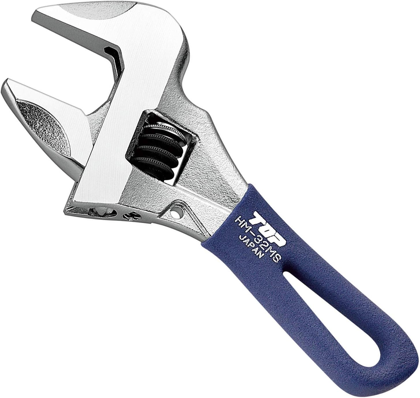 Top Industries Tsubamesanjo HM-32MSNB No-Backlash Monkey Wrench, Short Work Wide, Mouth Opening 0-1.3 Inches (0-32 Mm), Navy, No Backlash Warm, Made in Japan image number 5