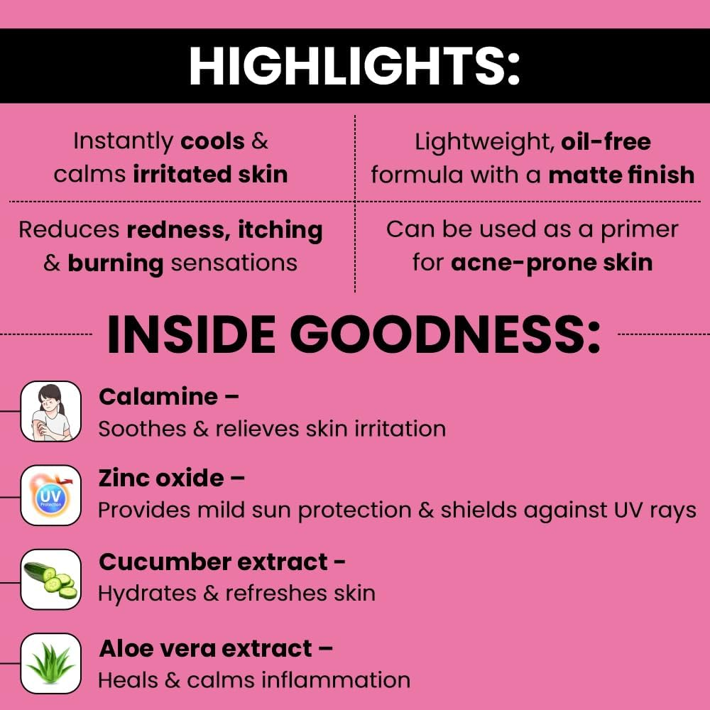 Ethiglo Caladew Calamine Lotion with Aloevera & Cucumber Extract - 75Ml : Pack of 1 image number 5