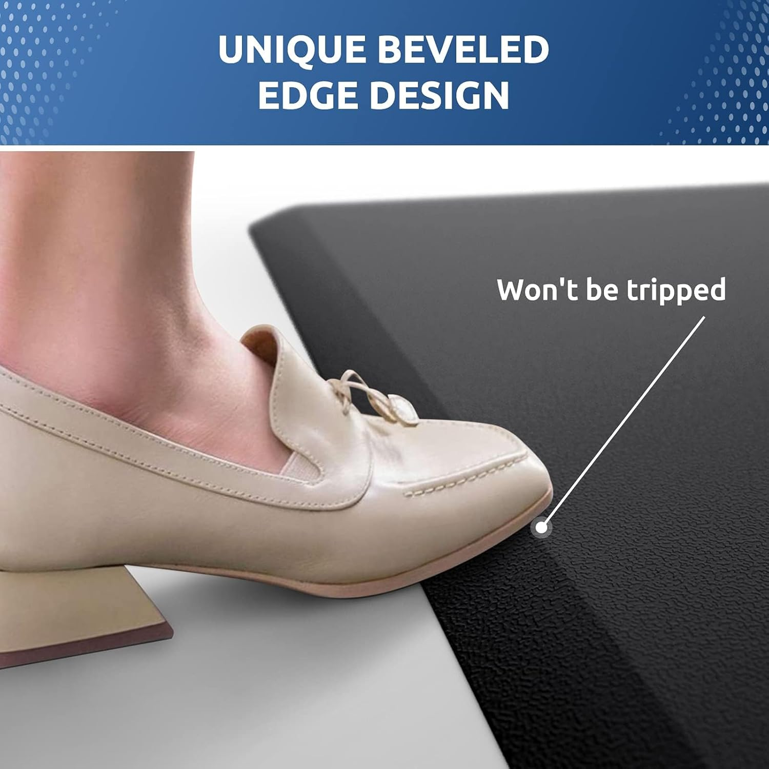 YUTA Kitchen Mat Cushioned anti Comfor Mat Fatigue Rug Waterproof, Non Slip, Standing and Comfort Desk/Floor Mats for House Sink Office, 44X120X1.2Cm Black image number 6