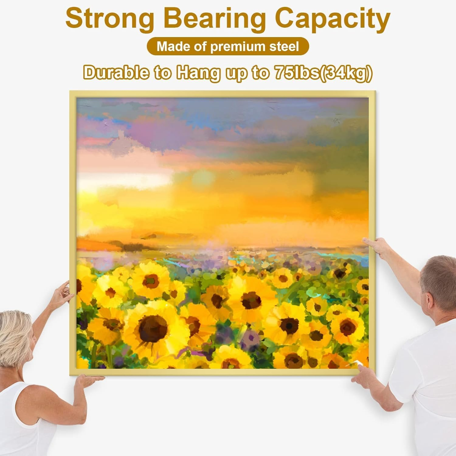 ETHEL 372 PCS Picture Hanging Kit, Indoor outside Picture Hangers, Heavy Duty Picture Frame Mirror Wall Hanging Hardware Hooks Kit with Nails Sawtooth for Hanging Picture (Hanging Kit-372, 3.8X4X2) image number 4