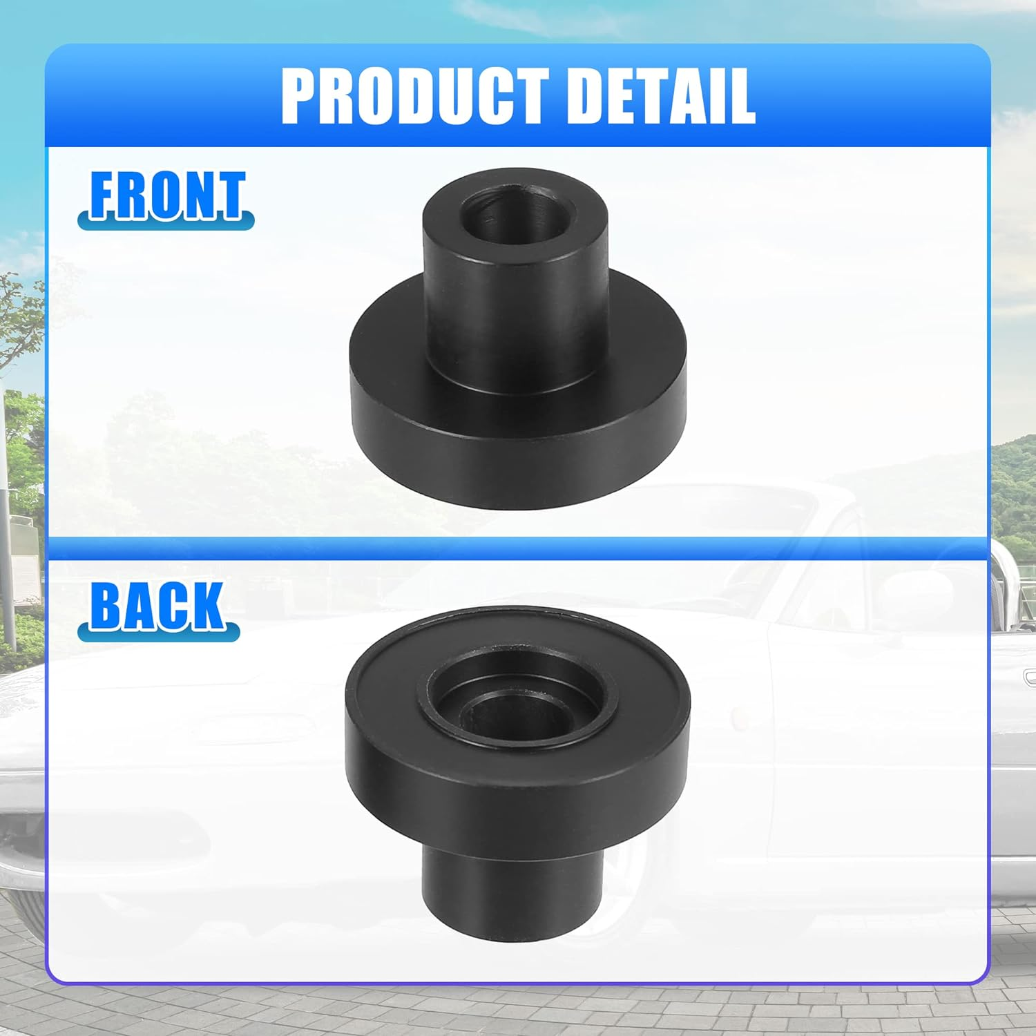 X AUTOHAUX 1Set Window Bushings Fits for Mazda Miata Base Convertible 2 Door 1990-2005 Replaces 909-925 Plastic image number 5