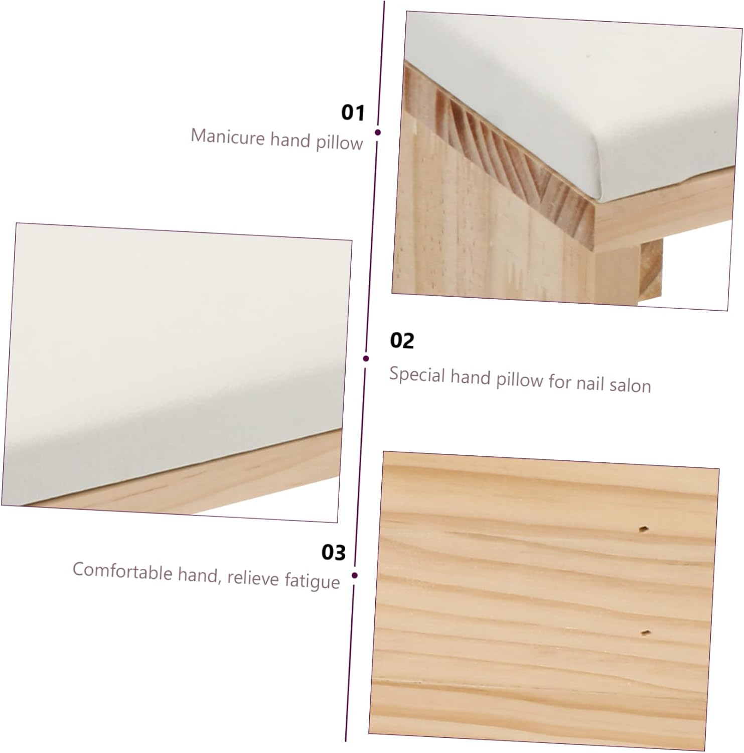 COMPUKAS 1PC Japanese Manicure Hand Pillow Cushion Stylish Nail Art Accessory for Comfortable Resting for Home Salon Use Breathable Easy to Carry for Beginners image number 3