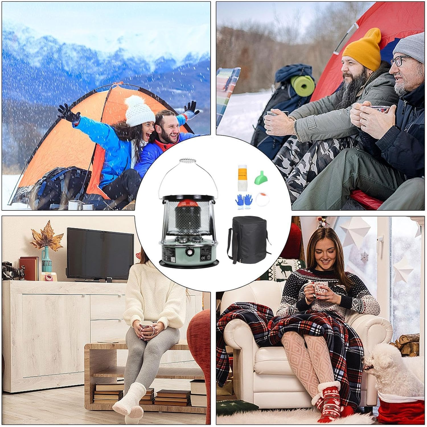 Portable Heater Stove | Camping Kerosene Heater Stove,Cold Protection Heaters Stove Indoor Kerosene Space Heaters for Outdoor, Camping, Picnic, Ice Fishing
