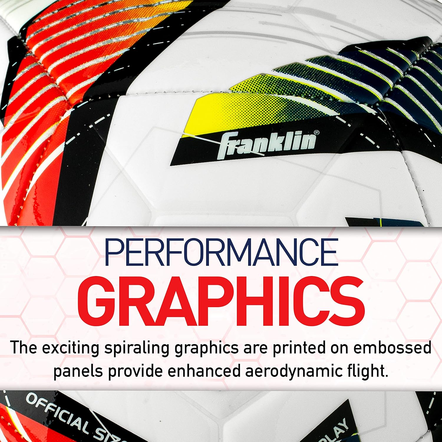 Franklin Sports MLS Tornado Soccer Ball - Soft Cover - Official Size and Weight Soccer Ball - Air Pump Included image number 4