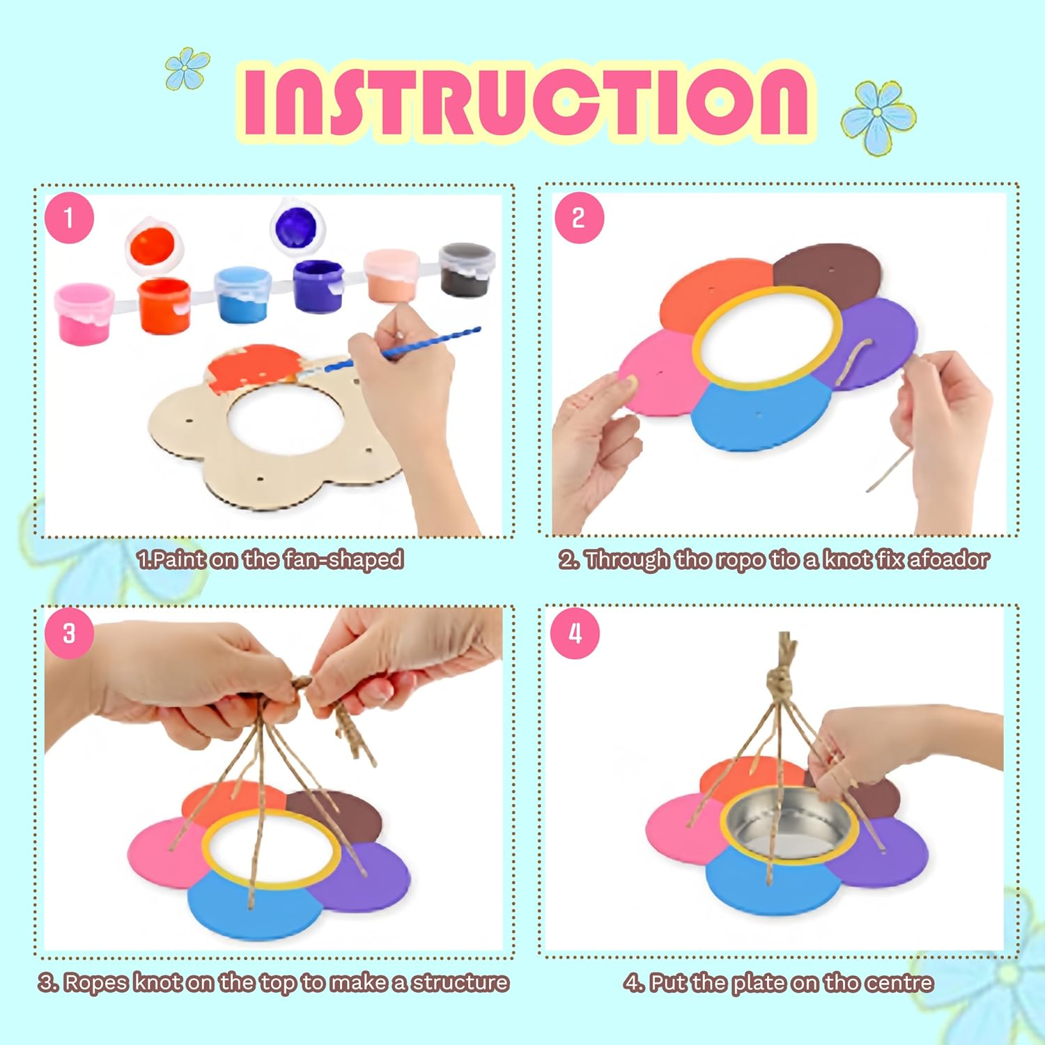 DIY Bird House Feeder Kits for Children to Build, 3 Pack, Assembled Wooden Birdhouse Kits for Kids Painting, Unfinished Crafts for Girls & Boys image number 6