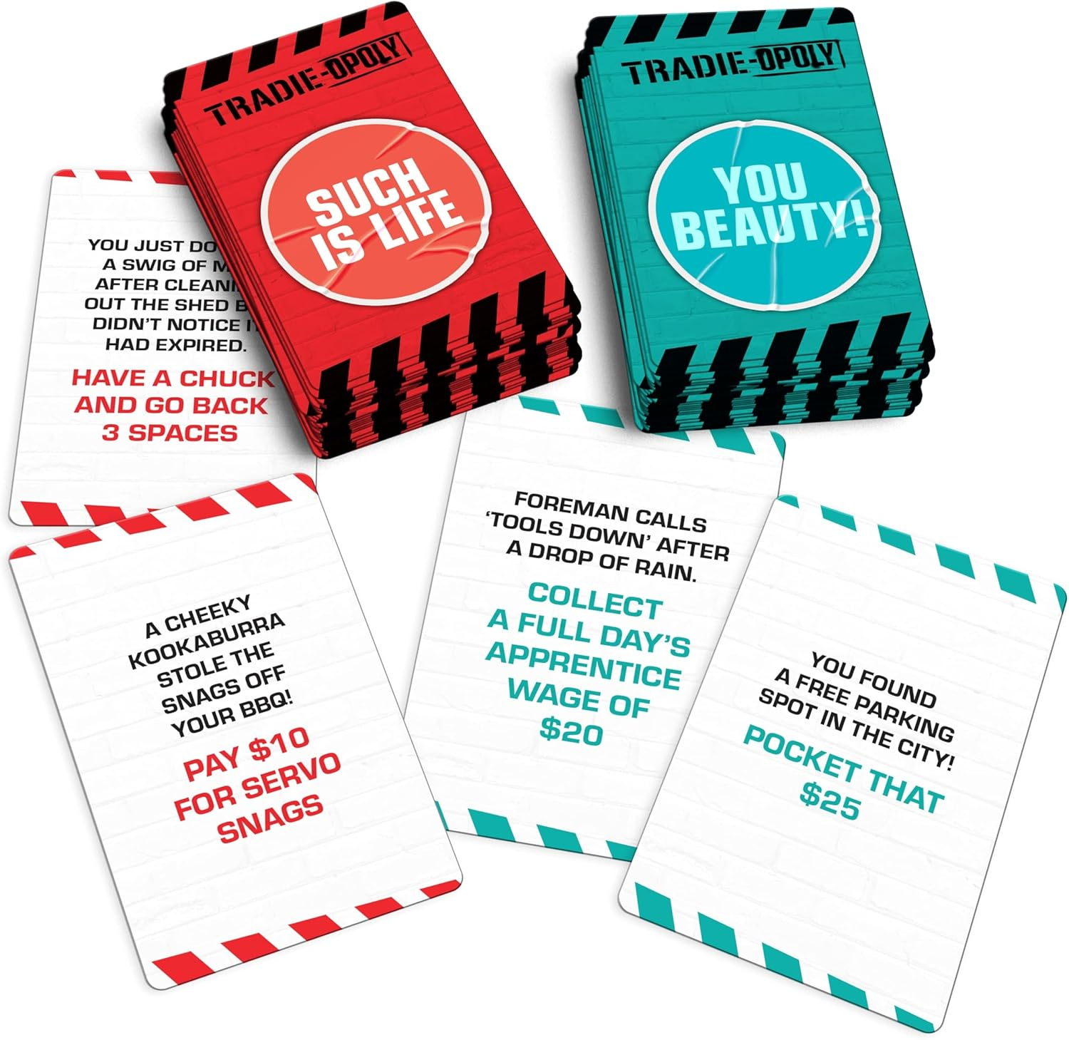 Tradie-Opoly Board Game | Aussie Tradie Edition | Fun Family Game Night for 2+ Players | Ages 12+ | Cheeky, Fair Dinkum for Tradies | Hilarious Aussie-Themed Monopoly-Style Game image number 5